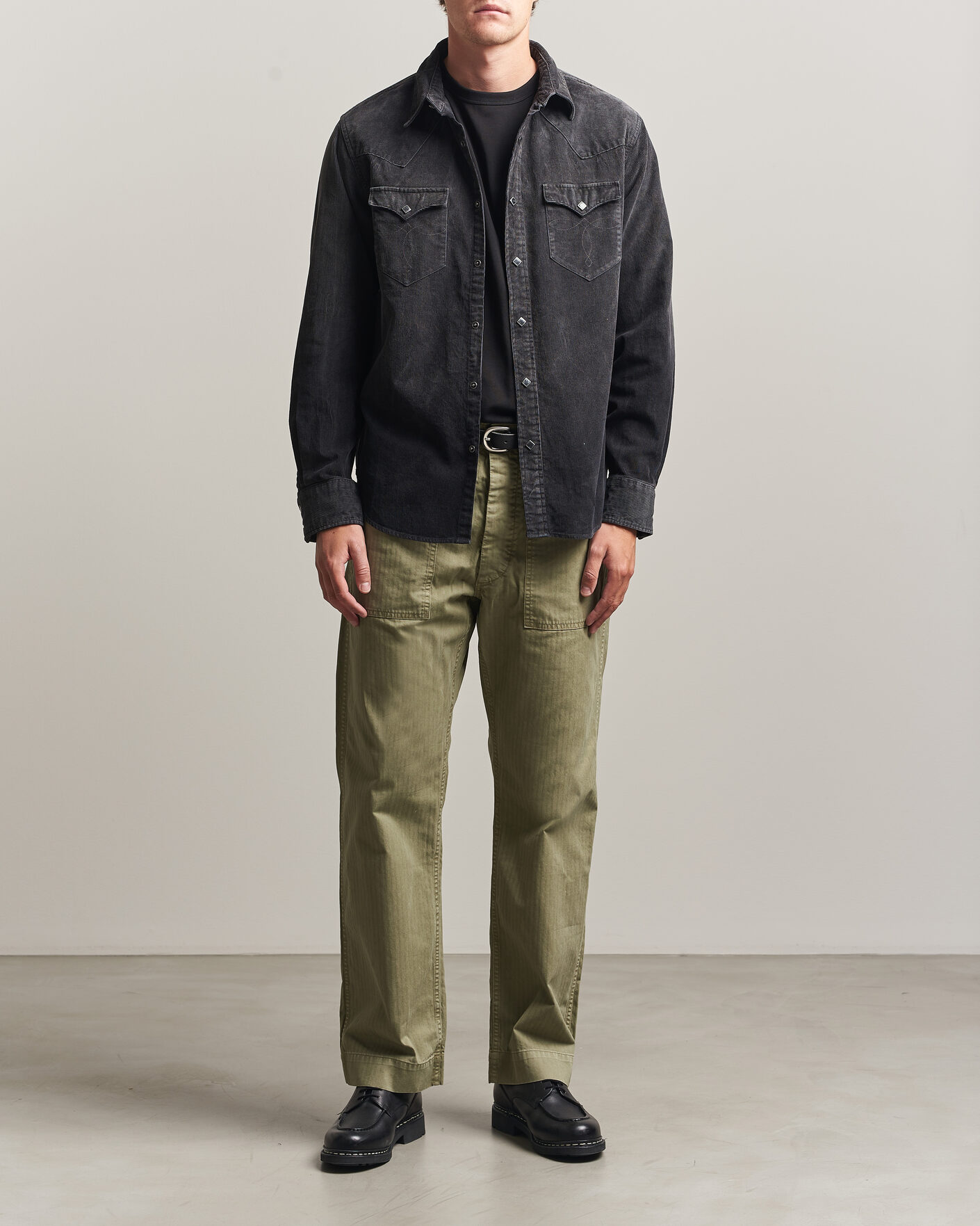 Herren | Hemden | RRL | Buffalo Western Shirt Black