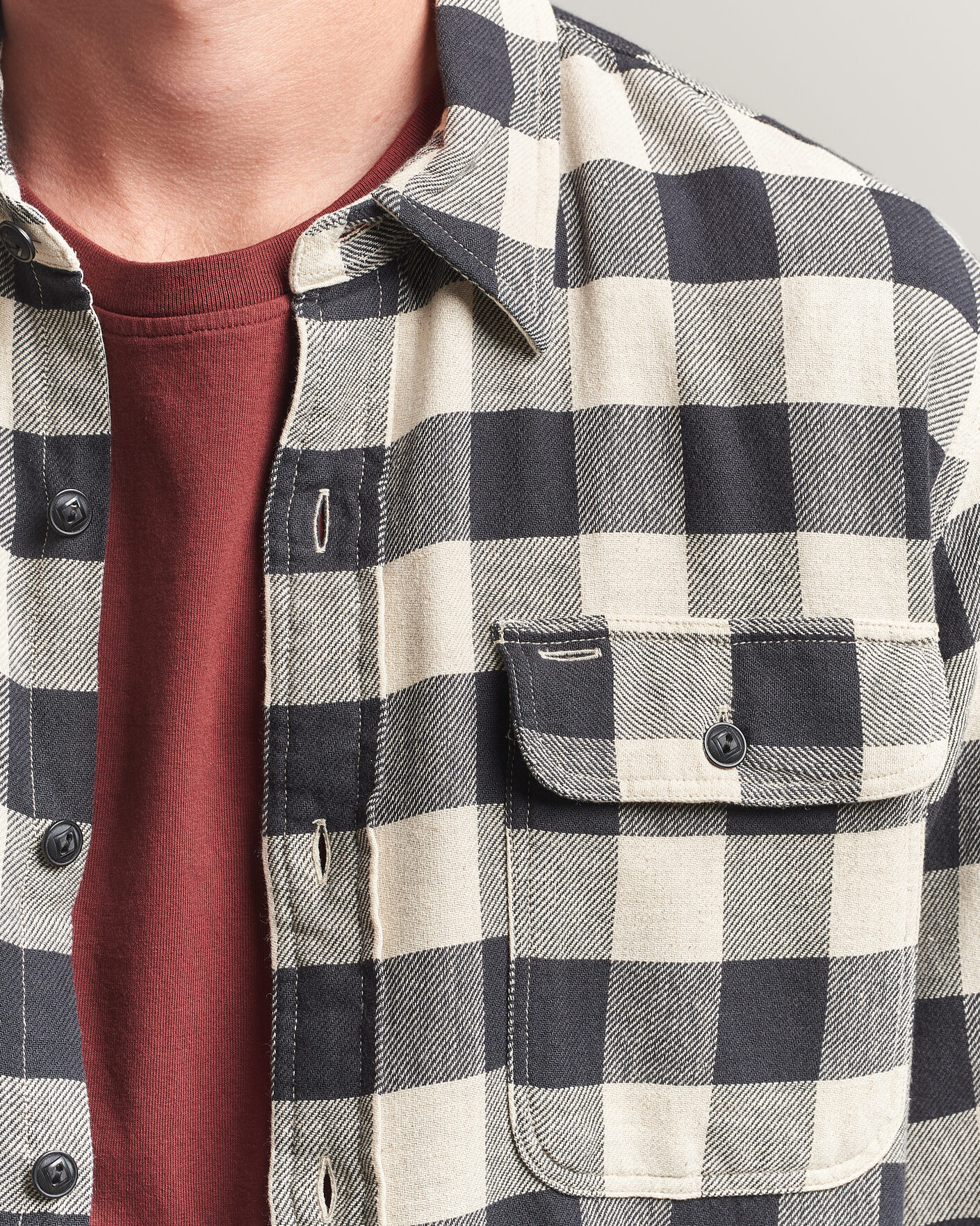 Herren | Hemden | RRL | Matlock Plaid Shirt Black/Cream