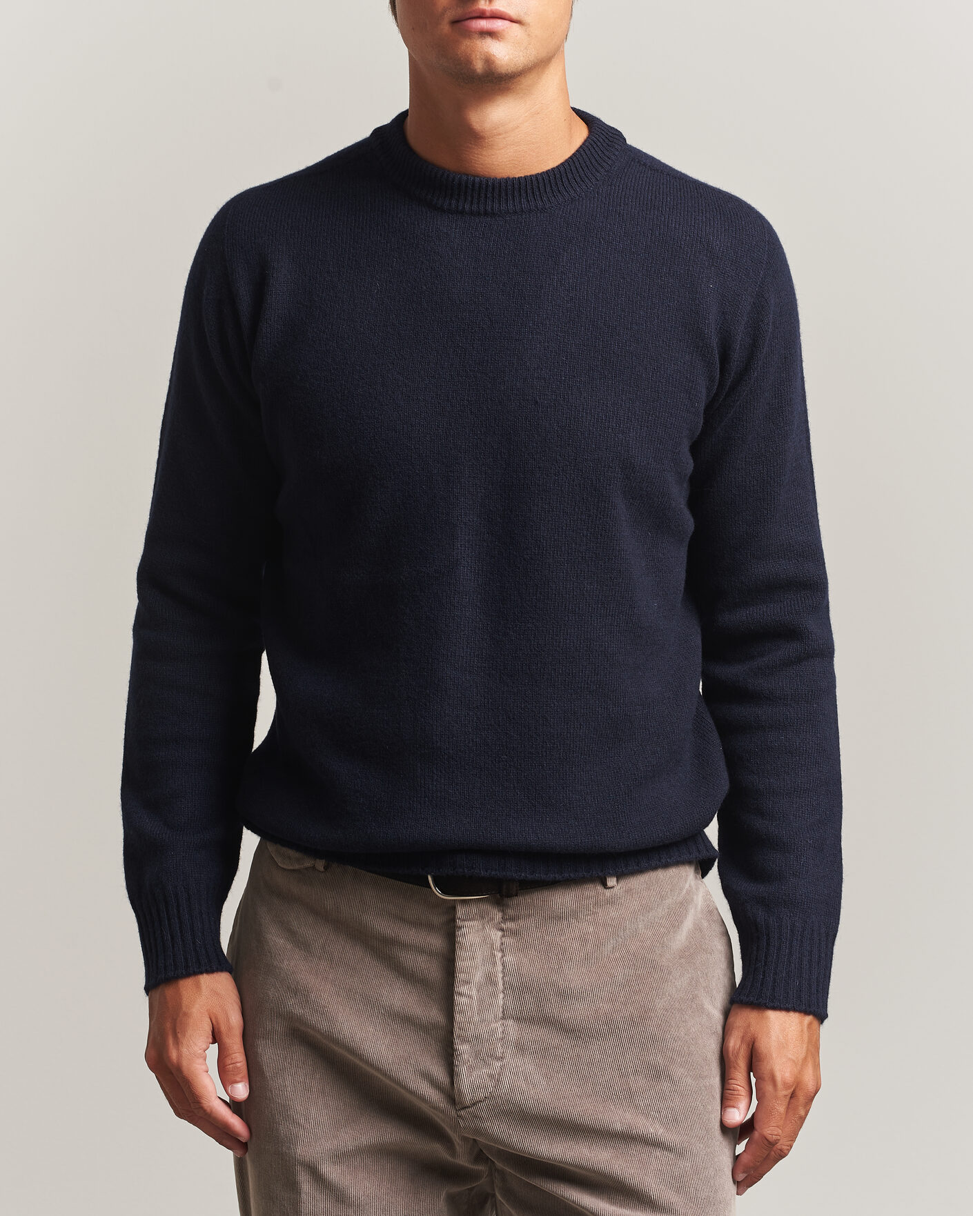 Herren | Pullover | Altea | Wool/Cashmere Crew Neck Pullover Navy