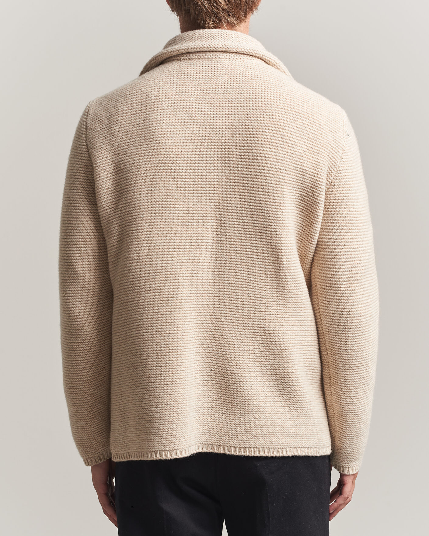 Herren | Pullover | Altea | Wool Cardigan Jacket Beige