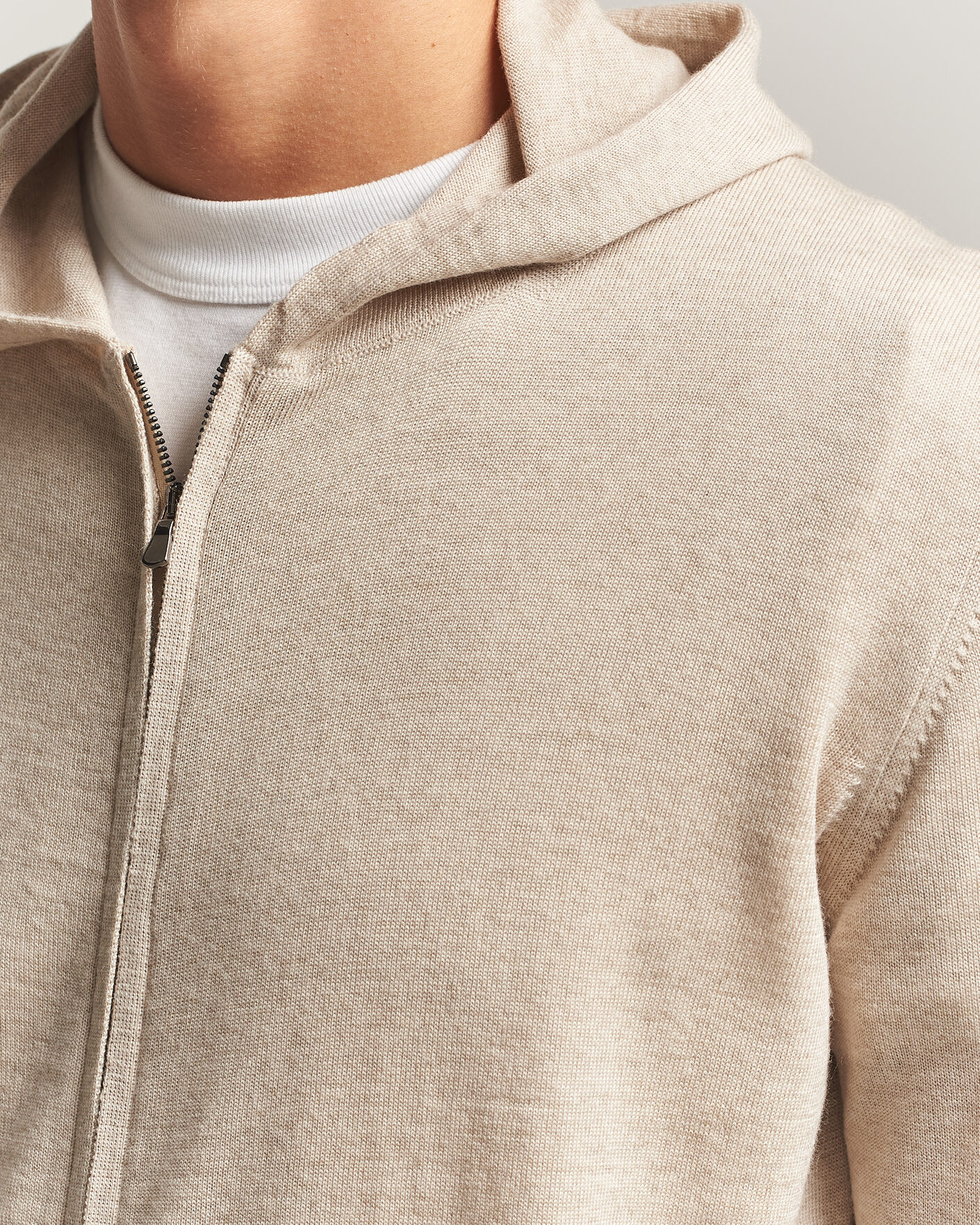 Herren | Pullover | Altea | Merino Wool Cardigan Beige