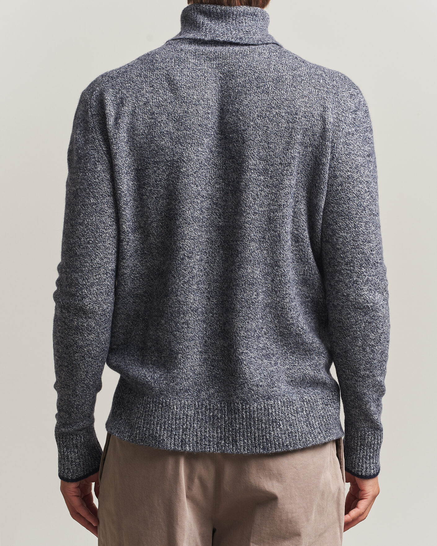Herren | Pullover | Altea | Cloud Cashmere Blend Rollneck Navy Melange