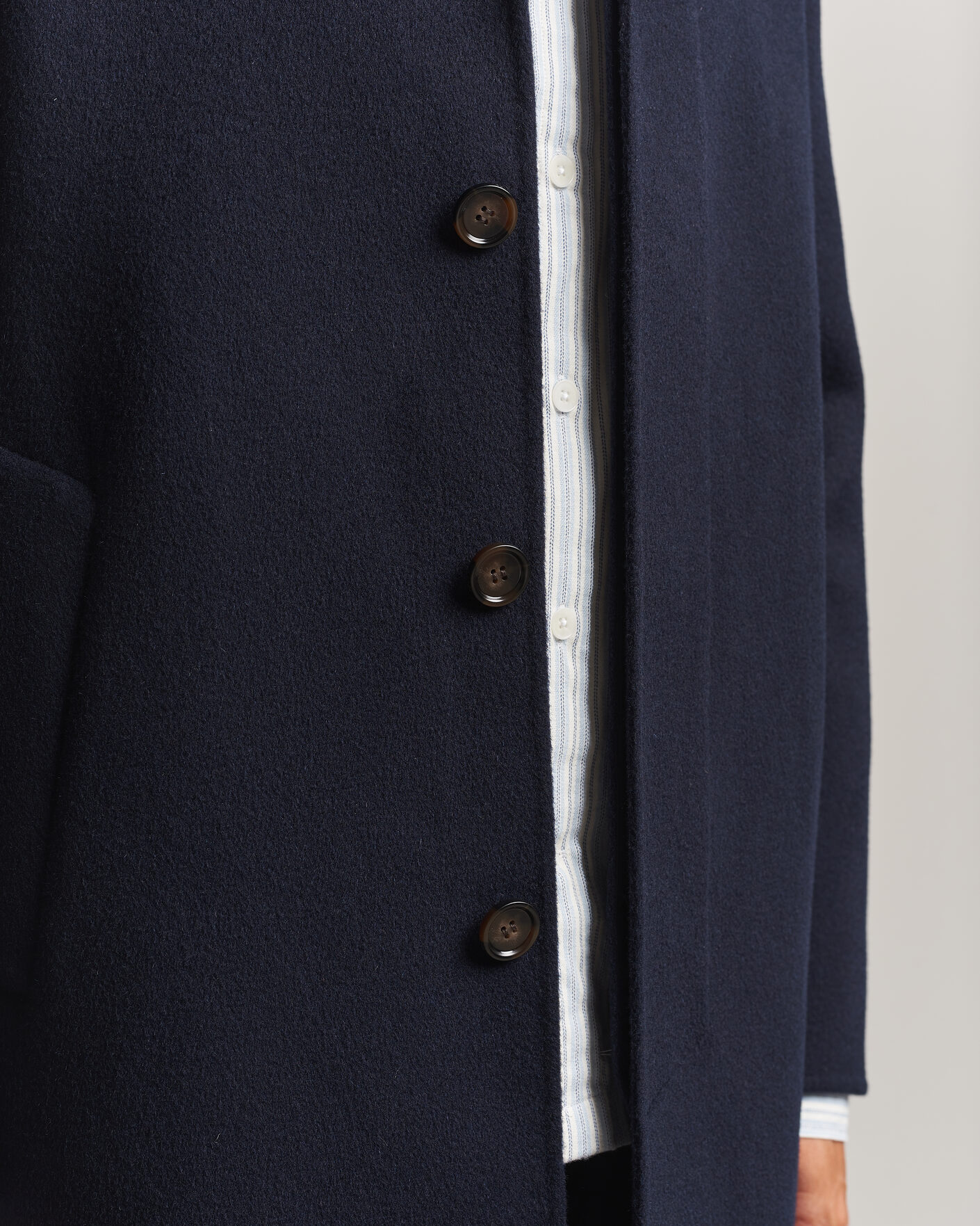 Herren | Jacken | Aspesi | Double Wool Coat Navy