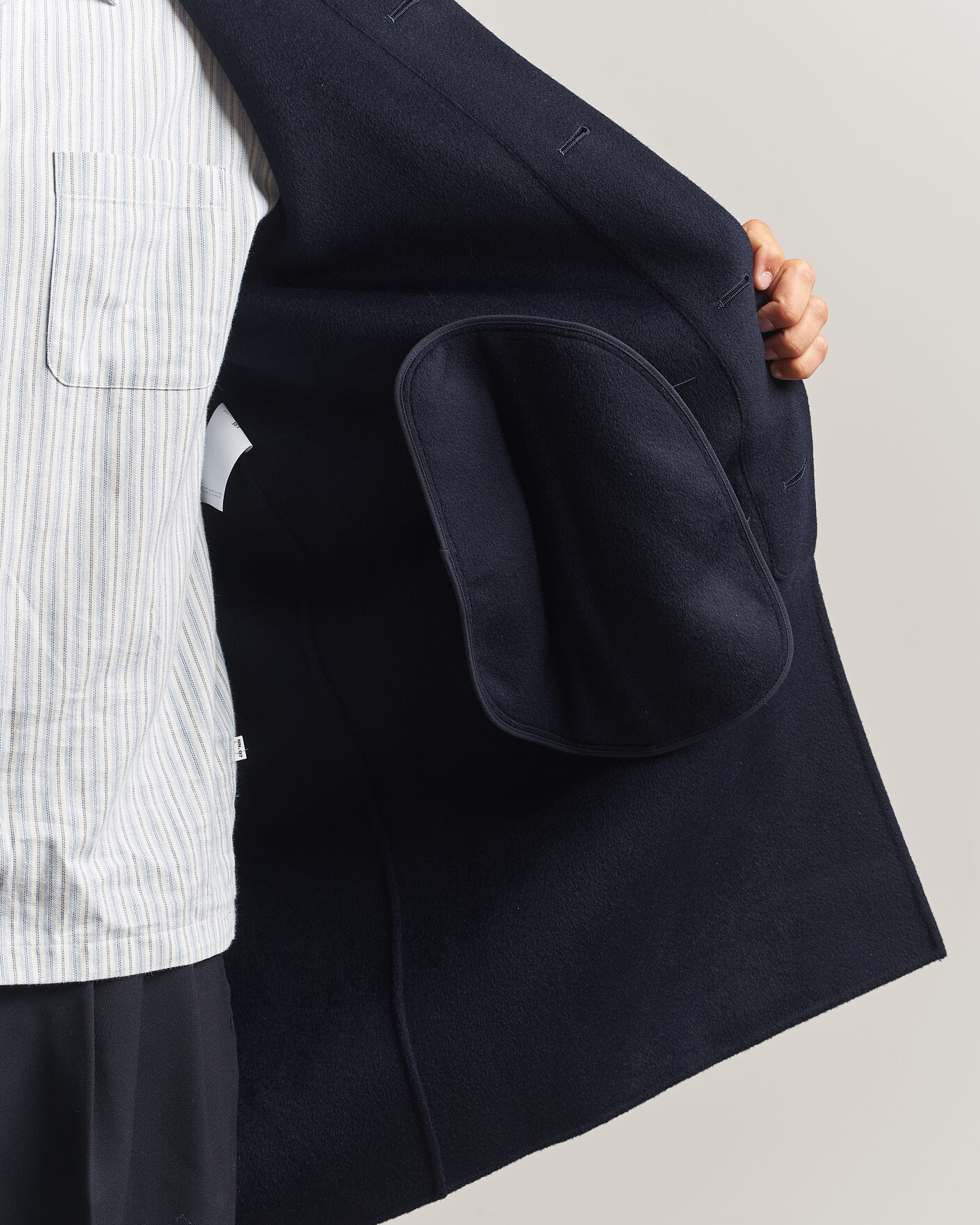 Herren | Jacken | Aspesi | Double Wool Coat Navy