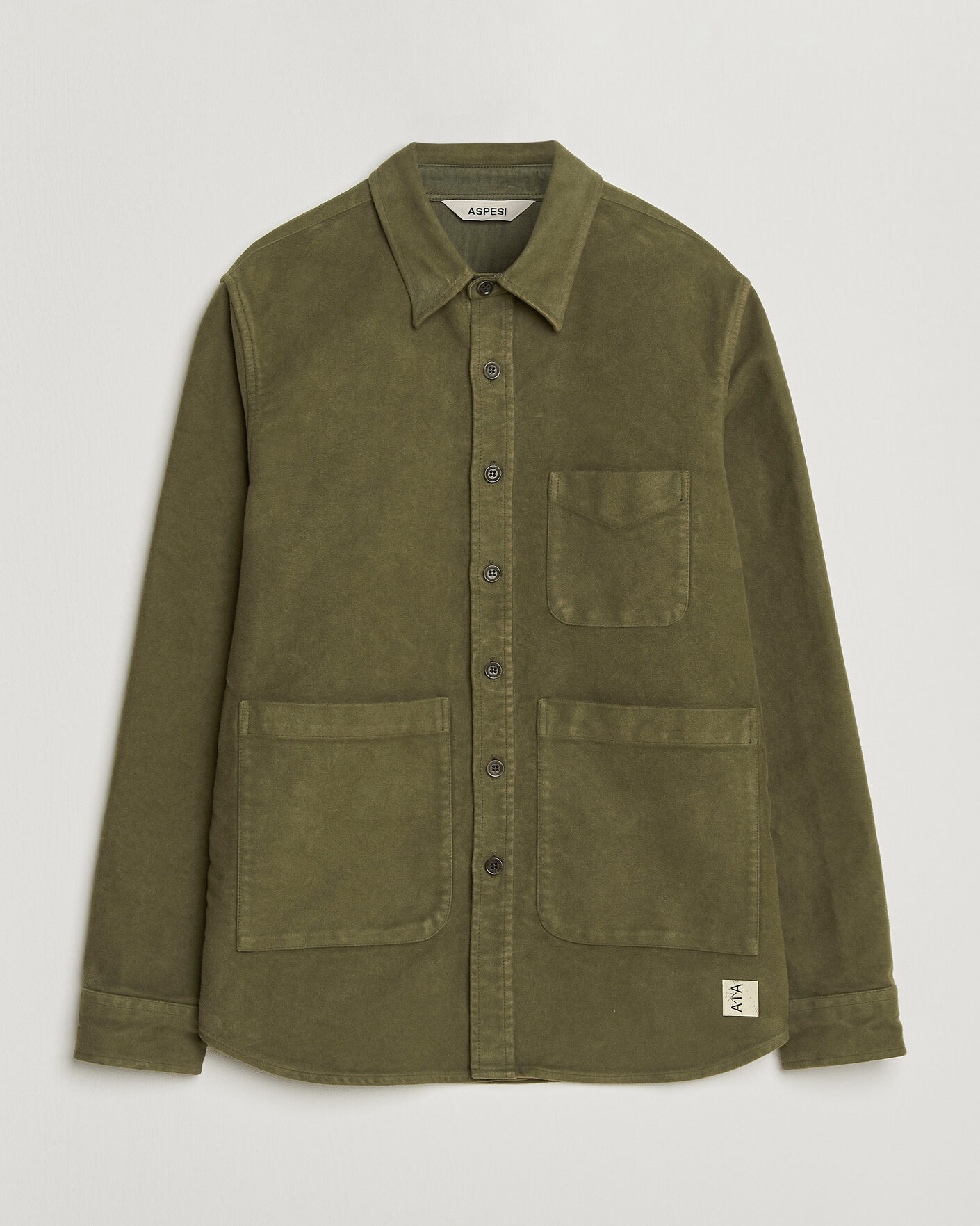 Herren | Hemden | Aspesi | Moleskine Utility Shirt Military