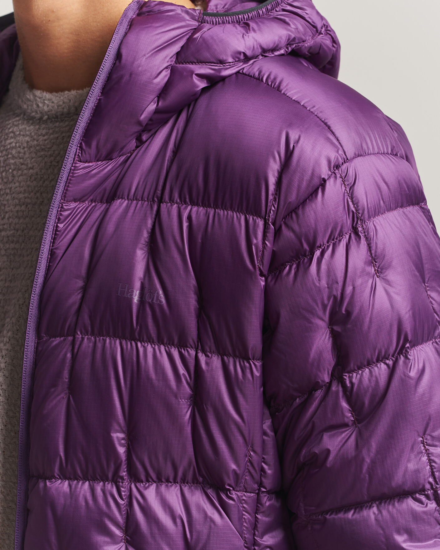 Herren | Jacken | Haglöfs | Hede Down Hood Jacket Purple Night