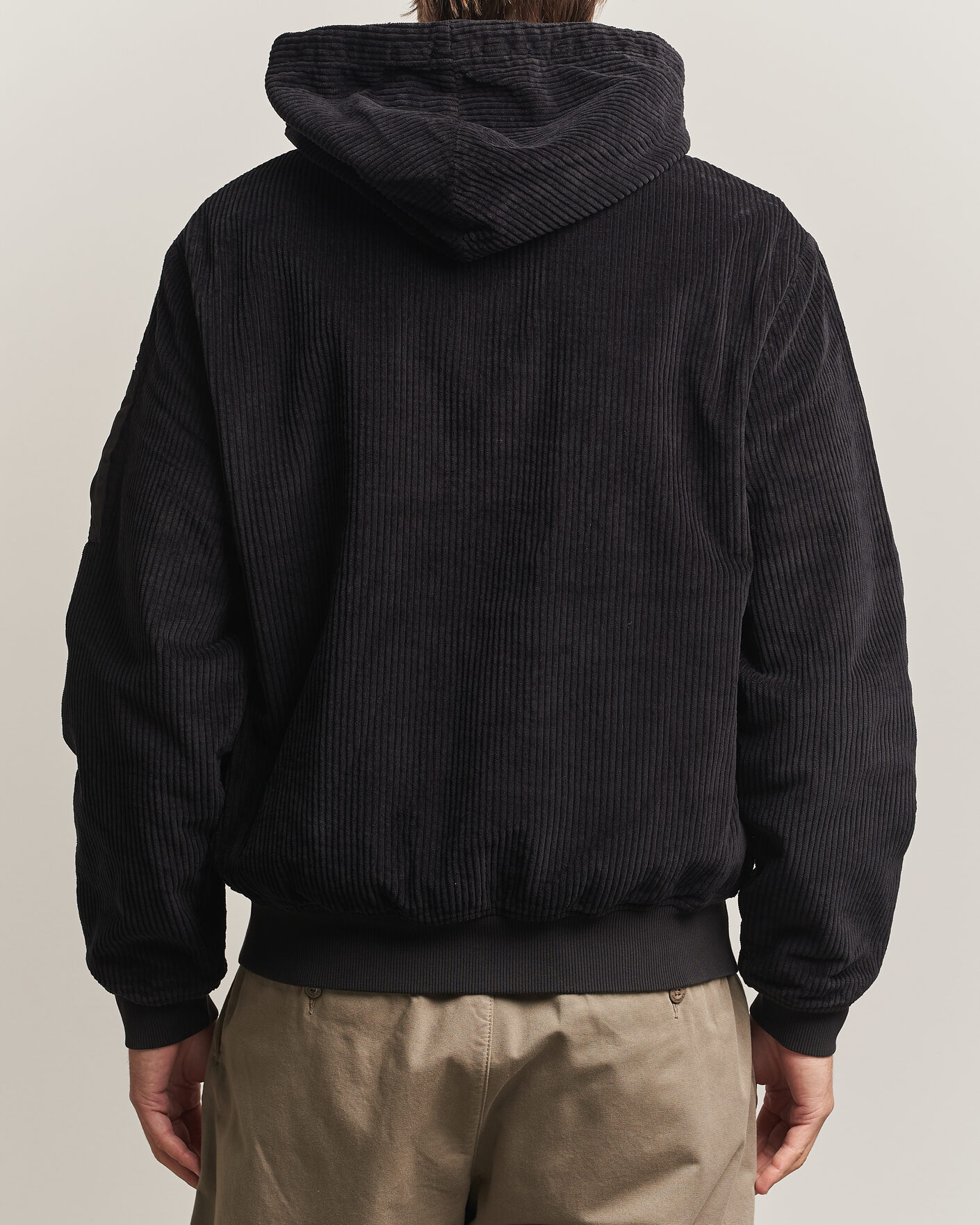 Herren | Jacken | C.P. Company | Light Padded Hood Corduroy Jacket Black