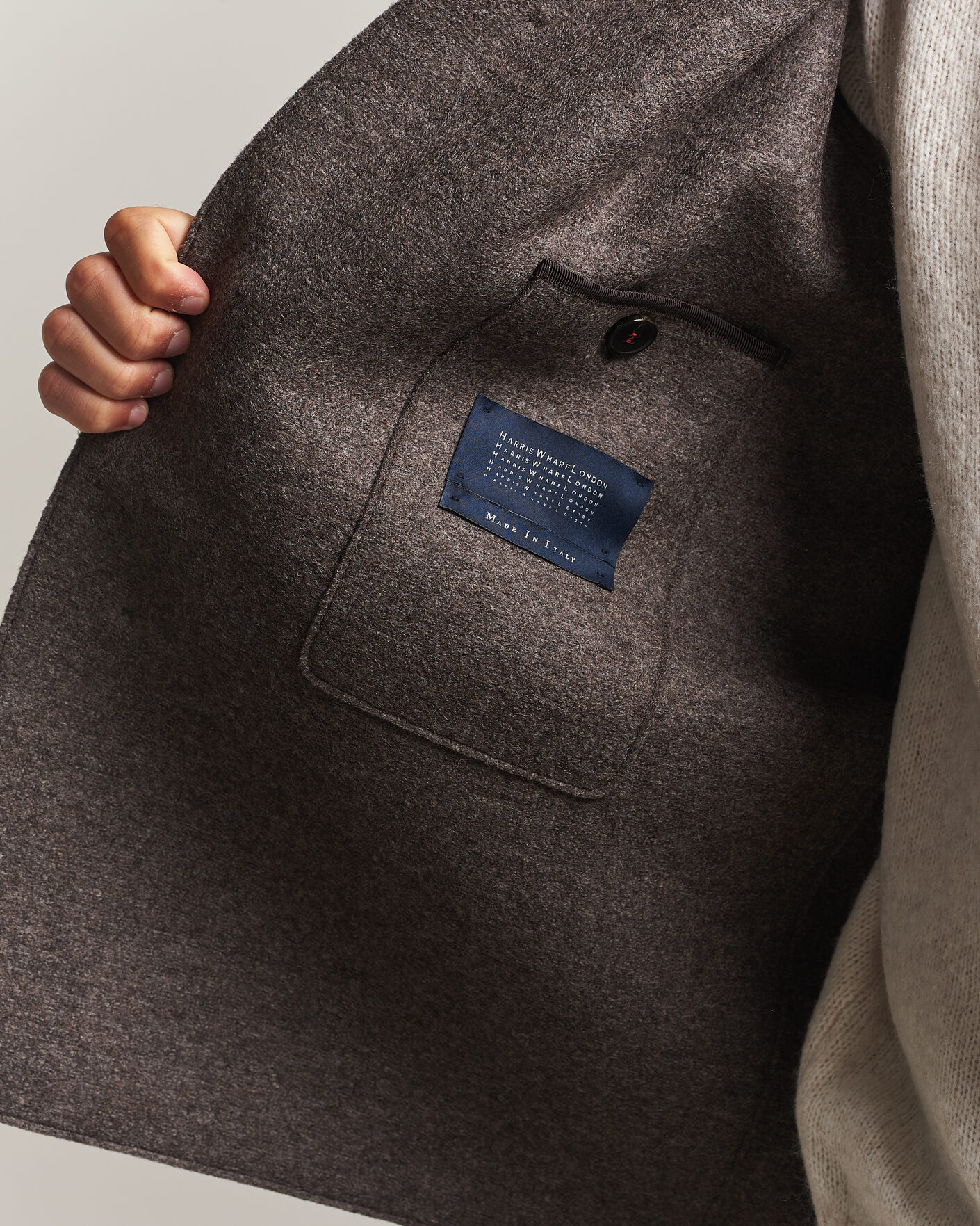 Herren | Jacken | Harris Wharf London | Country Wool Jacket Brown/Grey