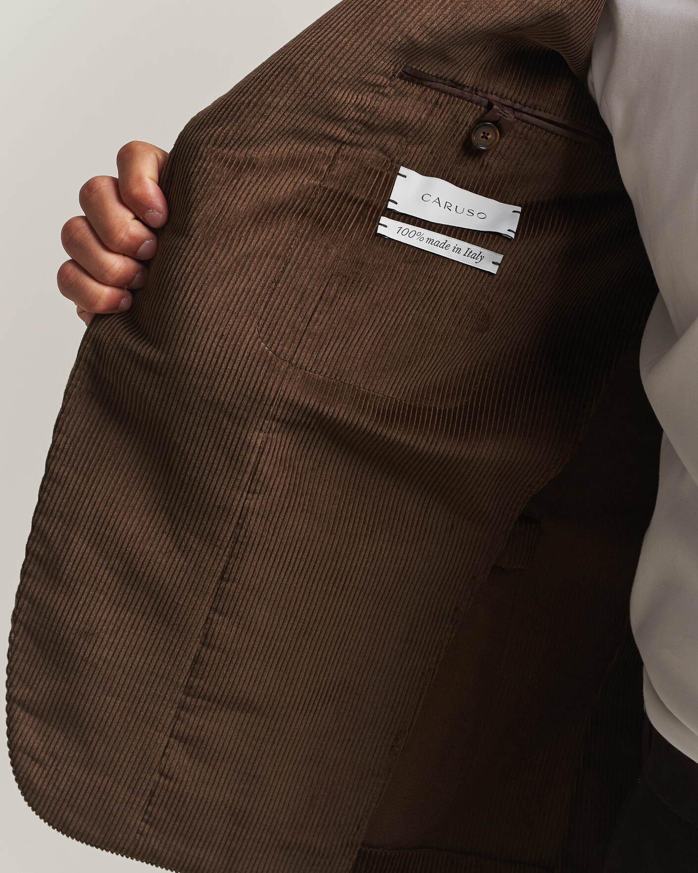 Herren | Sakkos | Caruso | Aida Corduroy Blazer Dark Brown