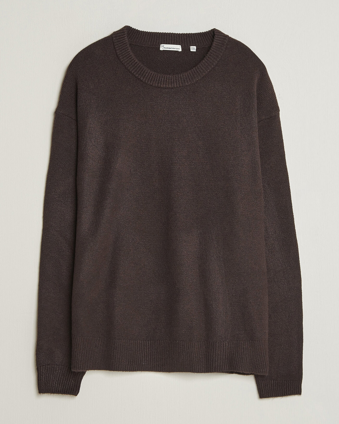 Herren | Pullover | KnowledgeCotton Apparel | Knitted Crewneck Chocolate Tort