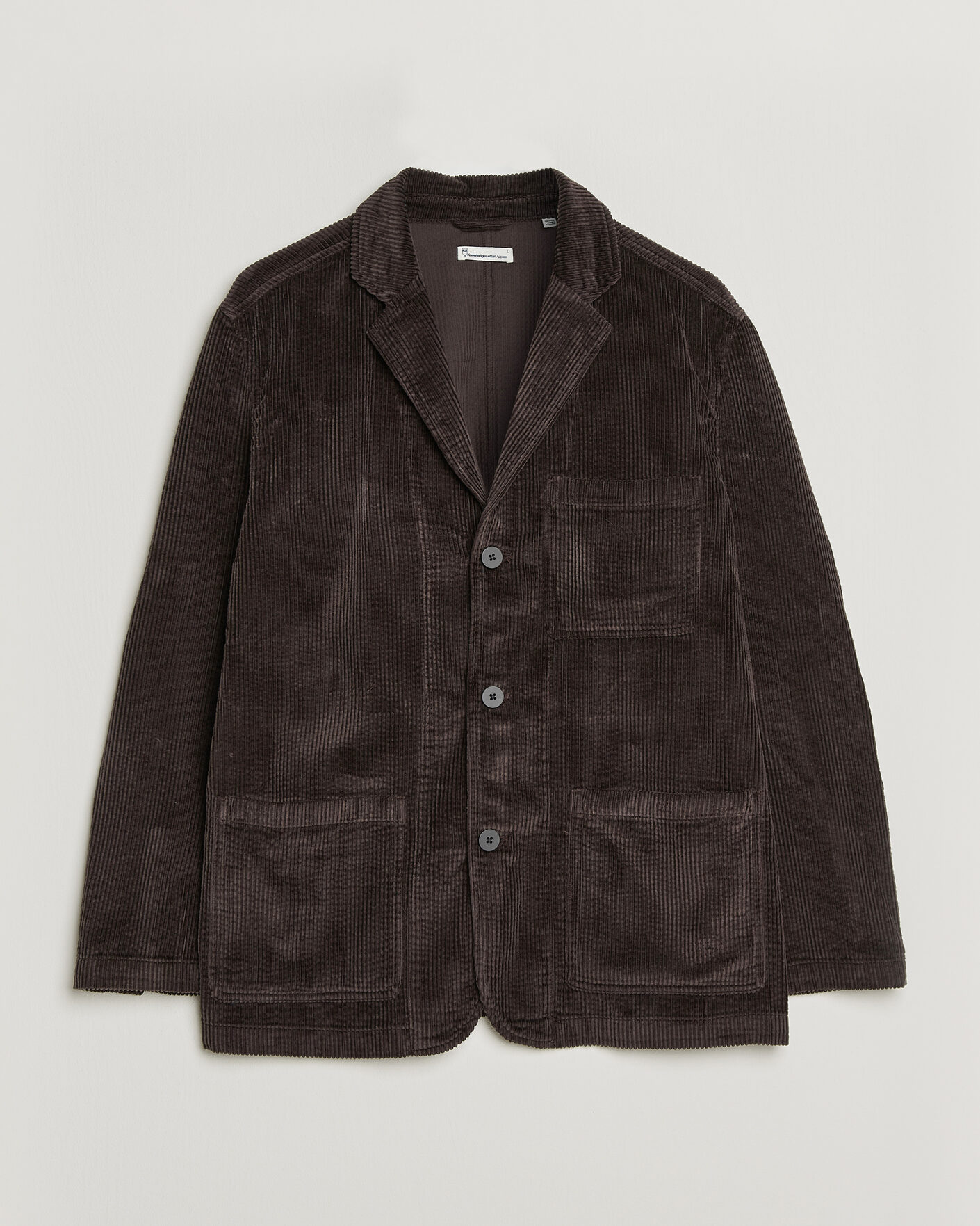Herren | Sakkos | KnowledgeCotton Apparel | Cotton Corduroy Blazer Chocolate