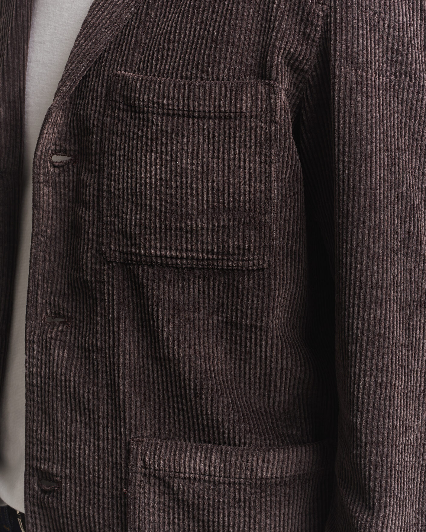 Herren | Sakkos | KnowledgeCotton Apparel | Cotton Corduroy Blazer Chocolate