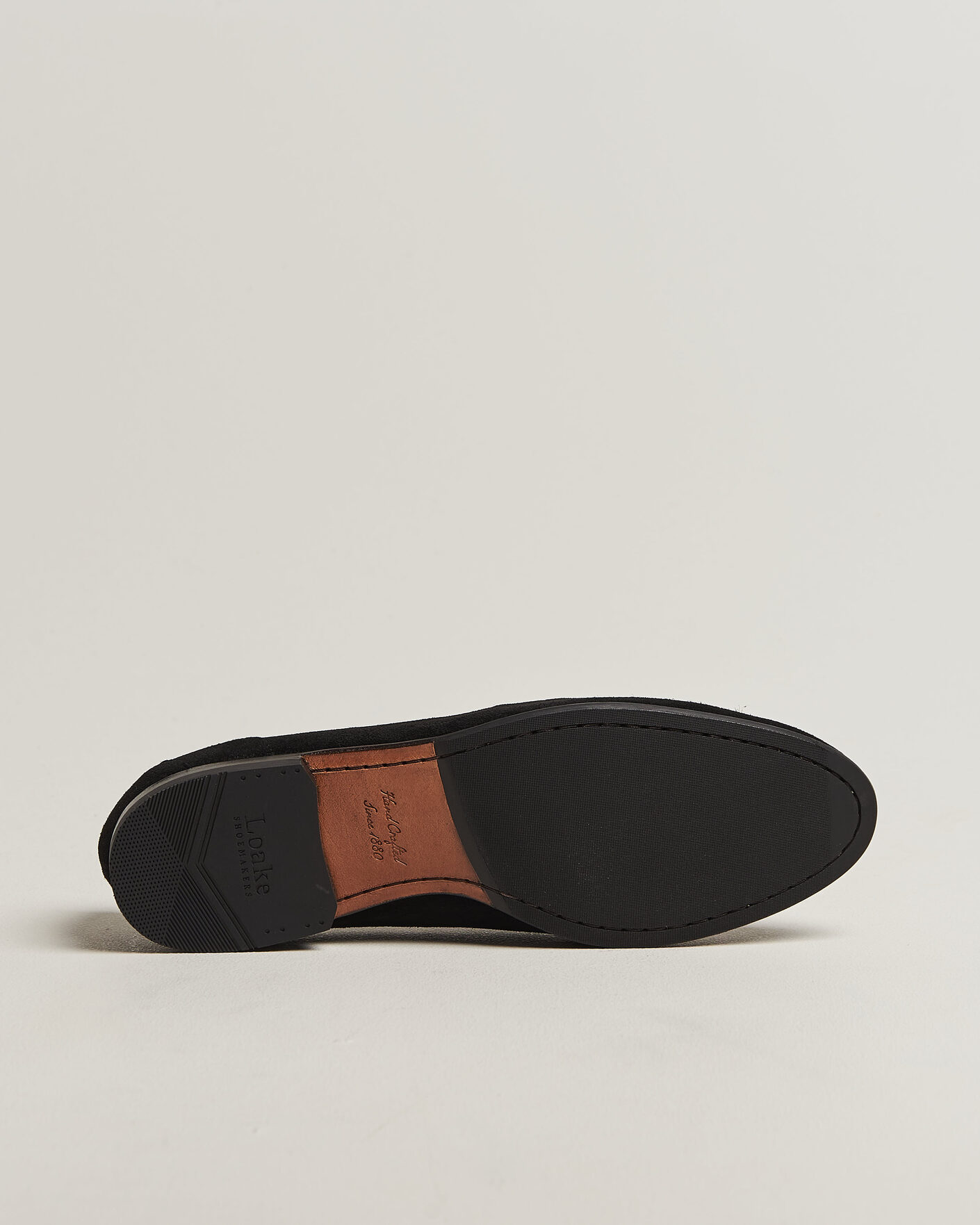 Herren | Loafer | Loake 1880 | Belgrave Black Suede Belgian Loafer Black
