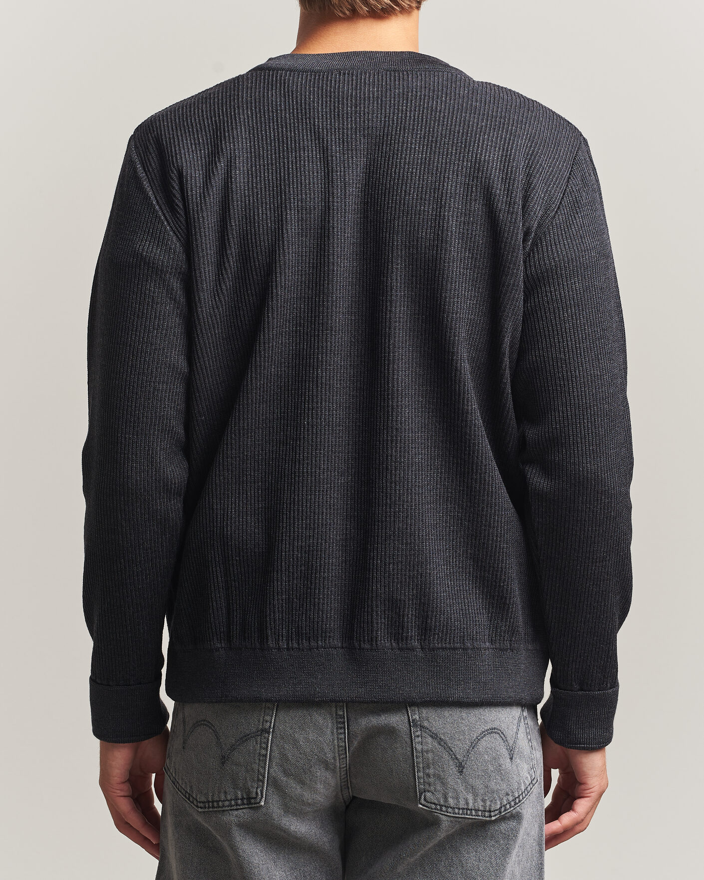 Herren | Pullover | S.N.S. Herning | Stamina Rib Henley Magnetite Black