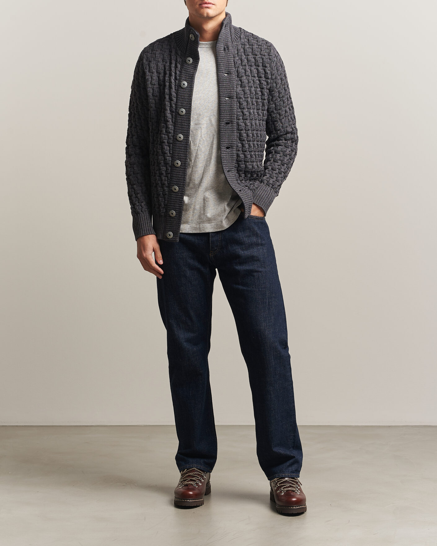 Herren | Pullover | S.N.S. Herning | Stark Cardigan Gneiss Grey