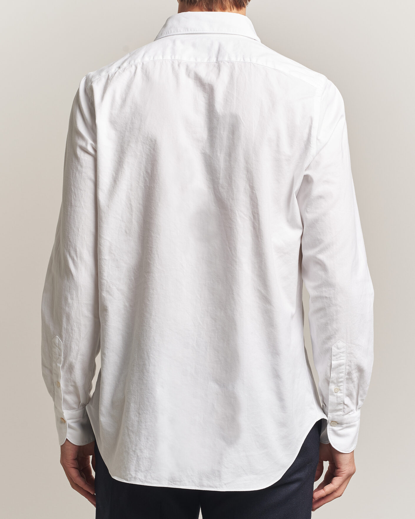 Herren | Hemden | Finamore Napoli | Gaeta Flannel Sport Shirt White