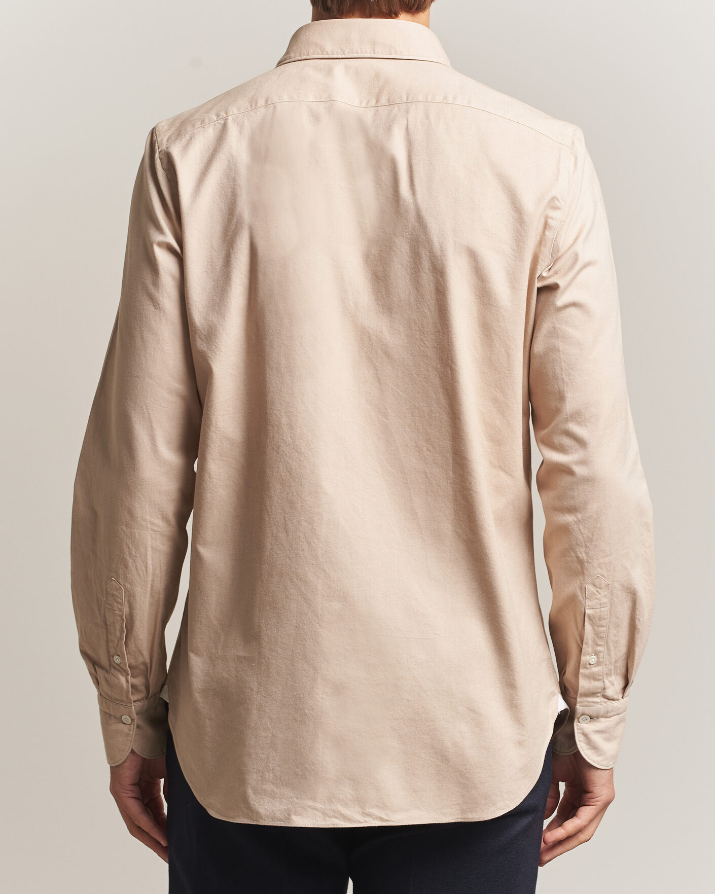 Herren | Hemden | Finamore Napoli | Gaeta Flannel Sport Shirt Beige