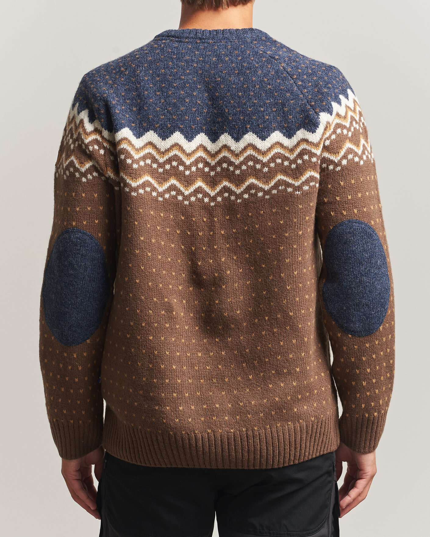 Herren | Pullover | Fjällräven | Övik Knit Wool Sweater Dark Oak