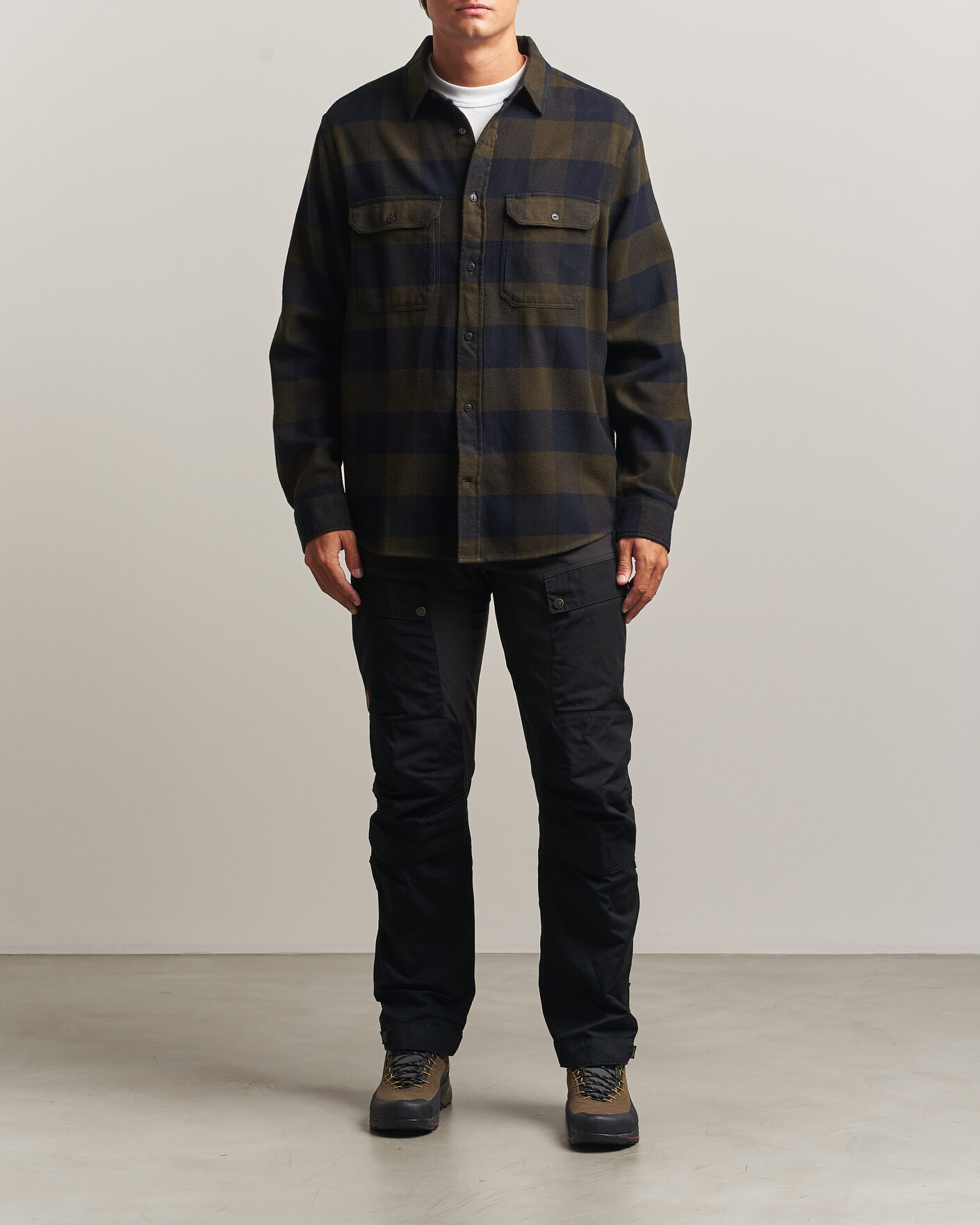 Herren | Hemden | Fjällräven | Övik Heavy Flannel Shirt Deep Forest