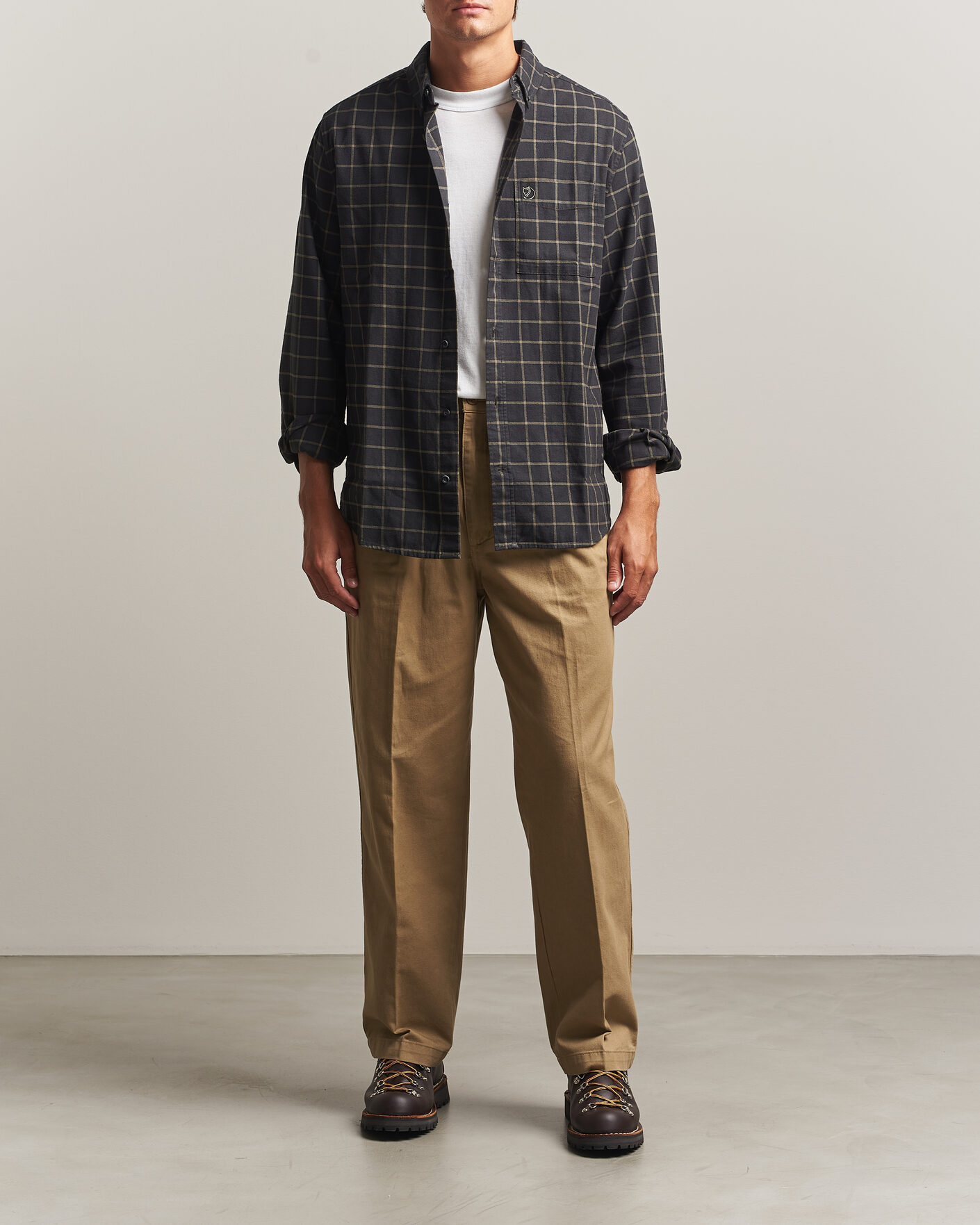 Herren | Hemden | Fjällräven | Övik Flannel Shirt Dark Grey
