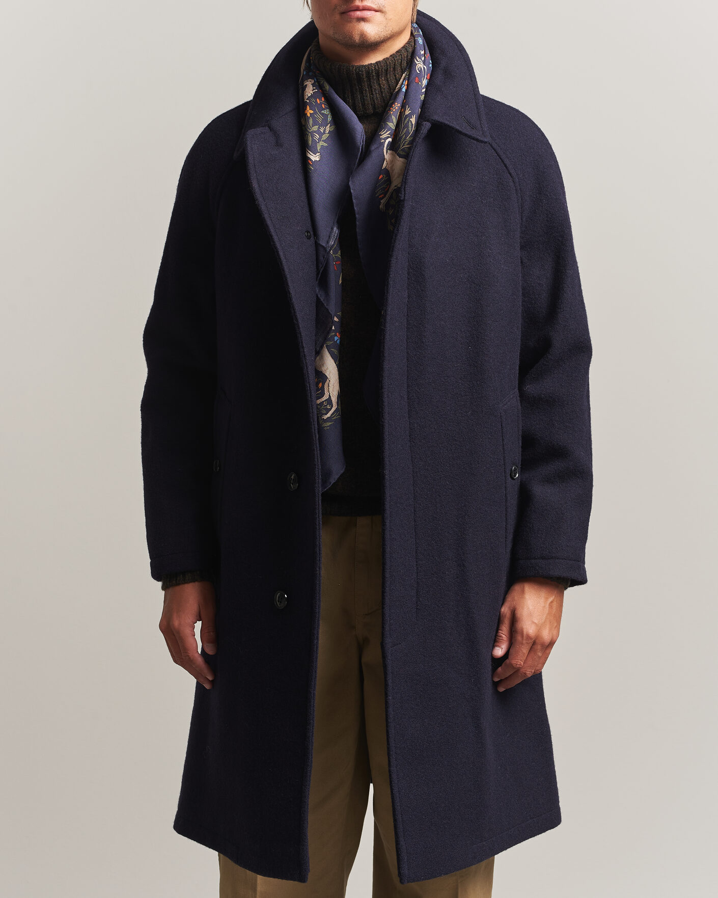 Herren | Jacken | Gloverall | Hynes Wool Coat Navy