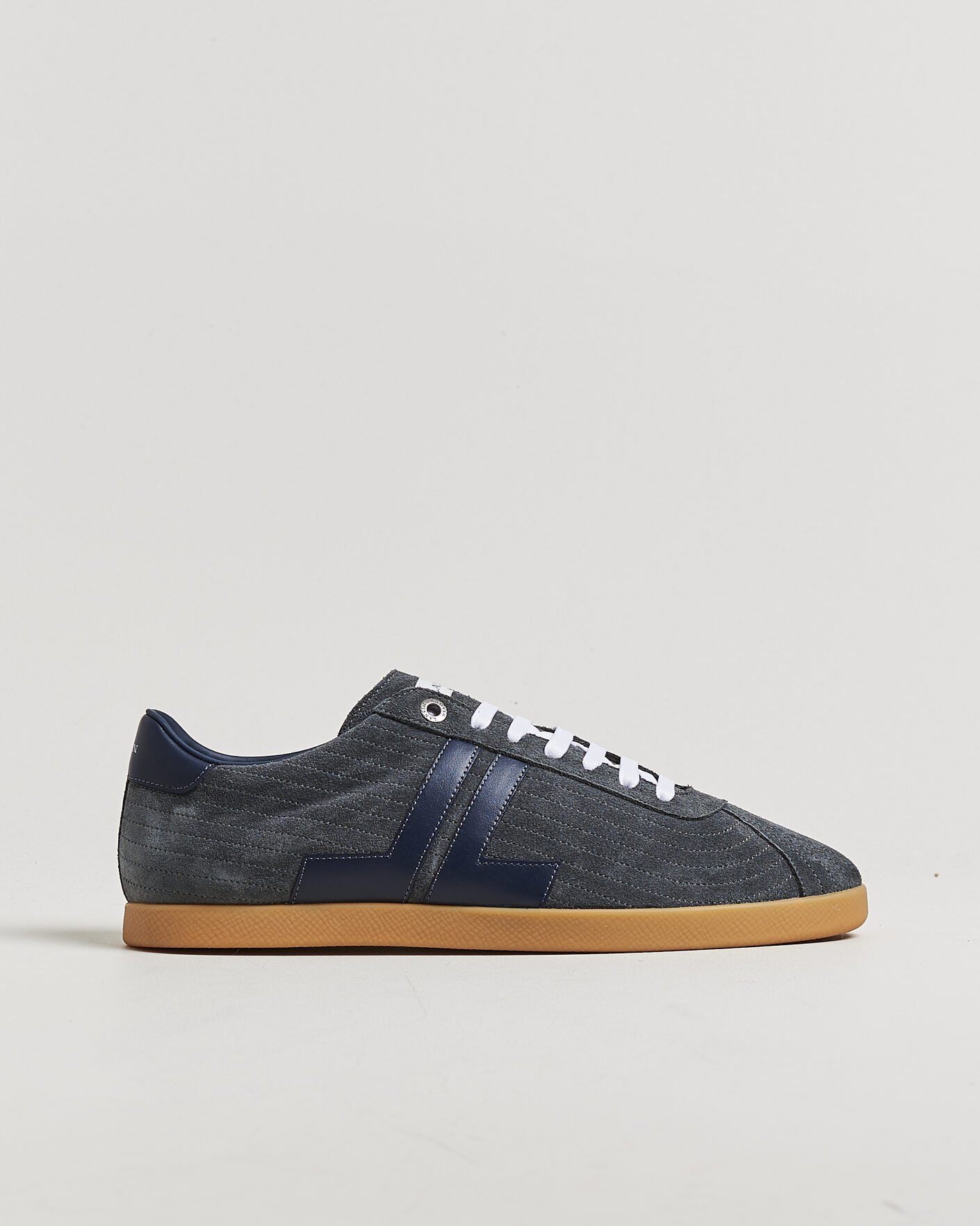 Herren | Sneaker | Lanvin | Glen Leather Sneakers Grey/Navy