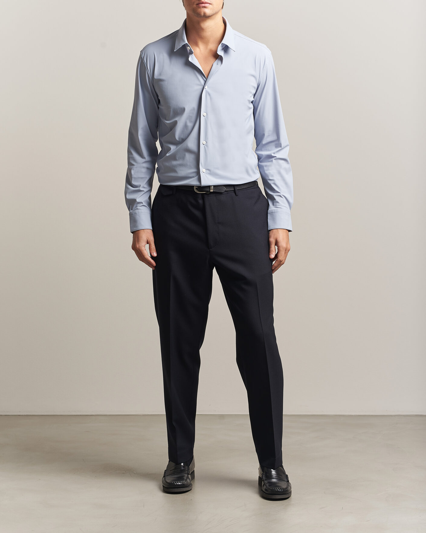Herren | Hemden | BOSS BLACK | Hank 4-Way Stretch Shirt Light Blue