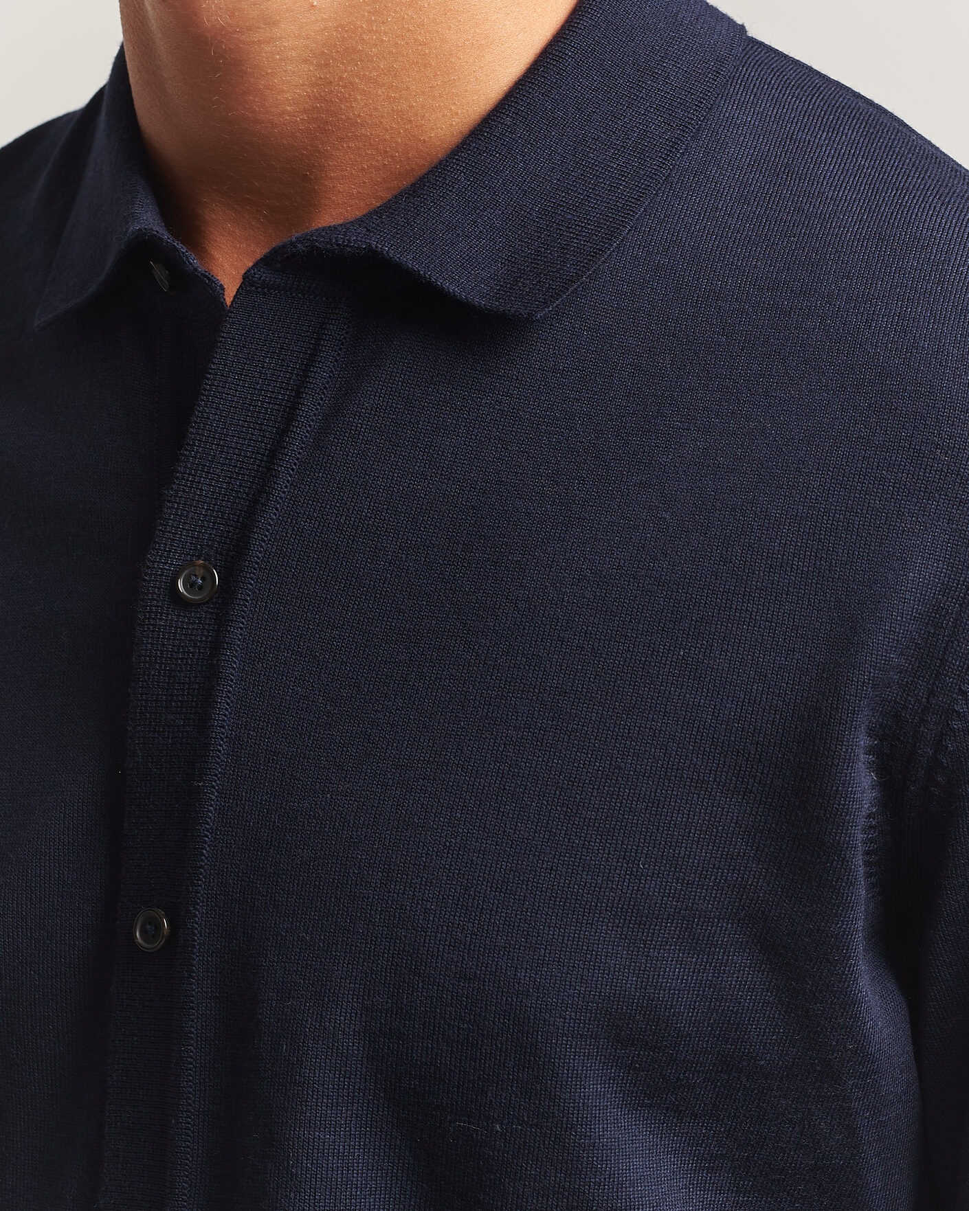 Herren | Pullover | BOSS BLACK | Helbert Merino Knitted Cardigan Dark Blue