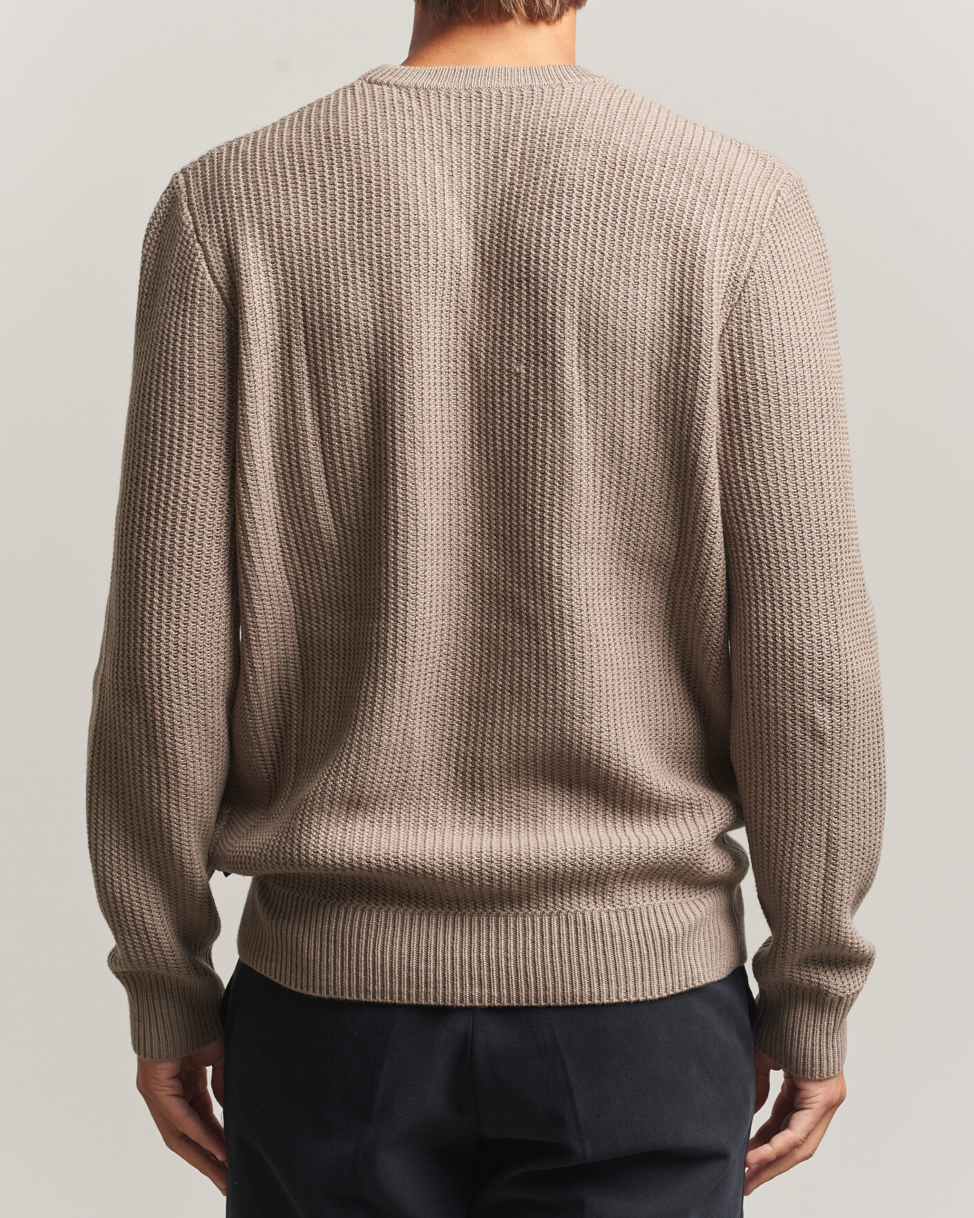 Herren | Pullover | BOSS BLACK | Fiocchetto Wool/Cashmere Crew Neck Open Brown