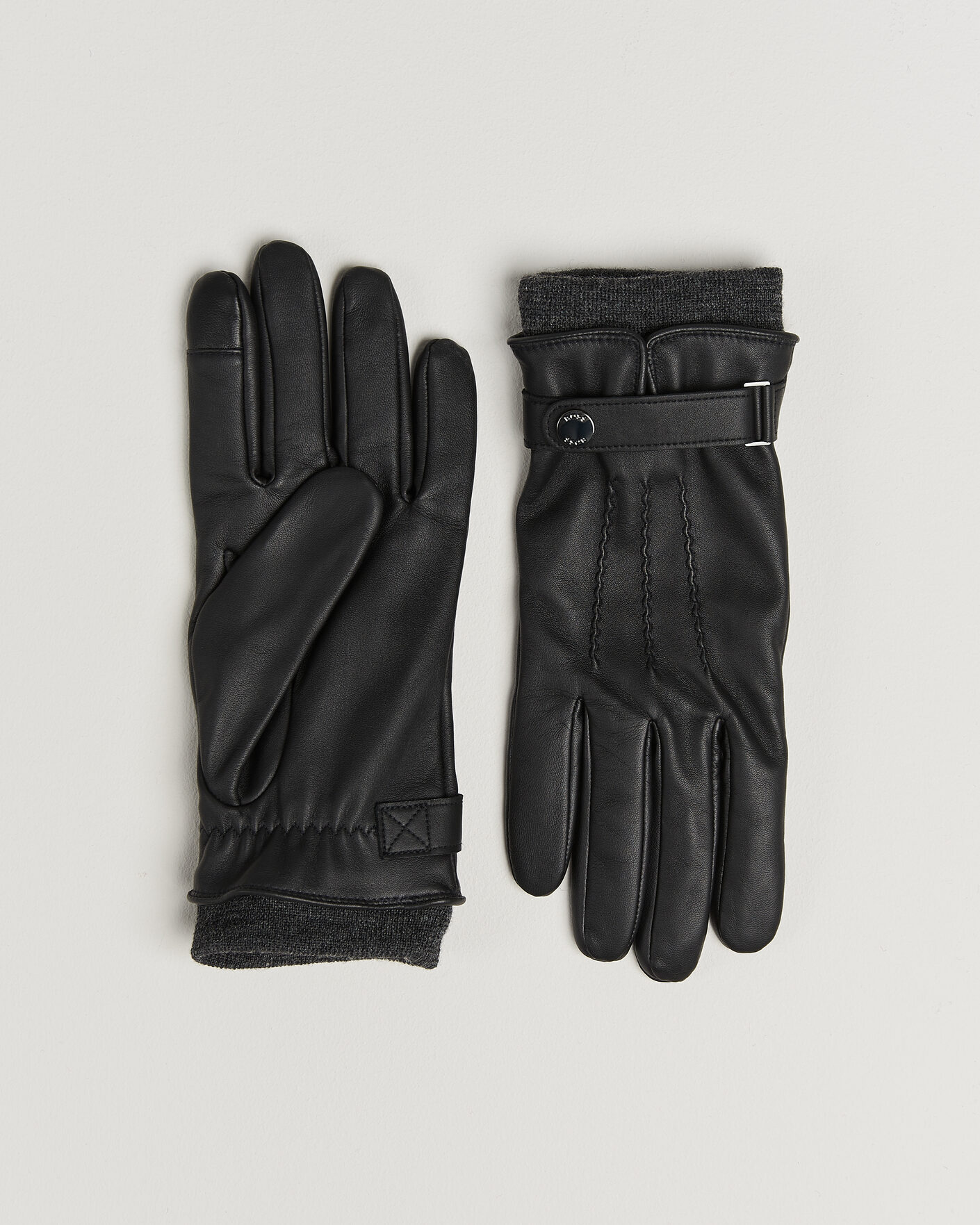 Herren | Handschuhe | BOSS BLACK | Hyden Leather Glove Black