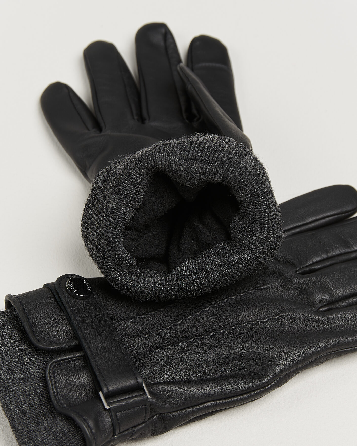 Herren | Handschuhe | BOSS BLACK | Hyden Leather Glove Black