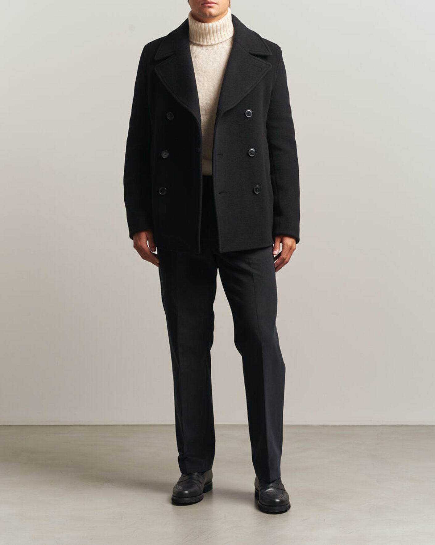 Herren | Jacken | BOSS BLACK | Hyde Wool Peacoat Black