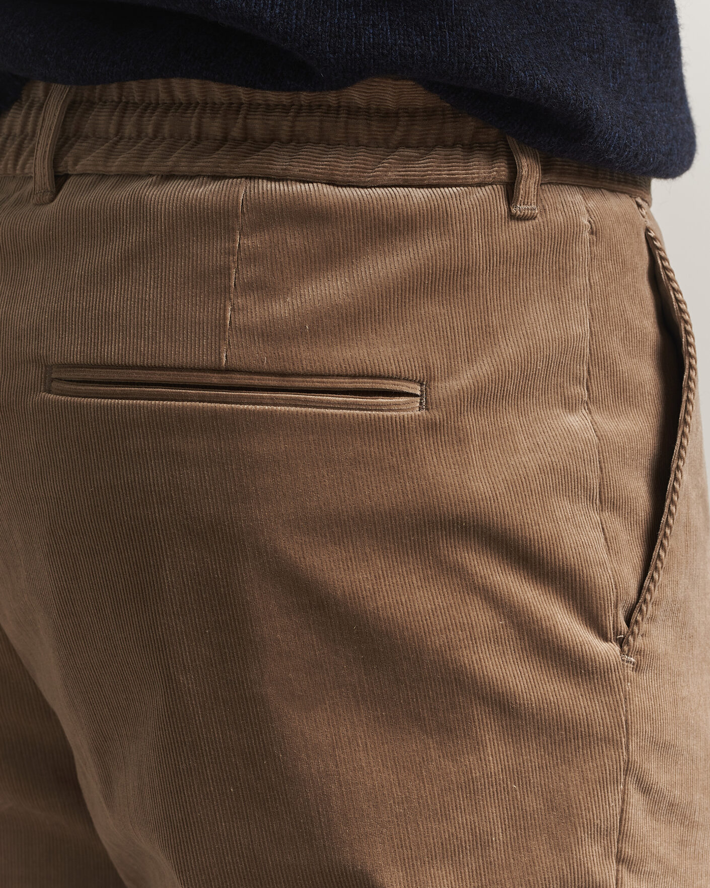 Herren | Hosen | BOSS BLACK | Perin Corduroy Drawstring Trousers Open Brown
