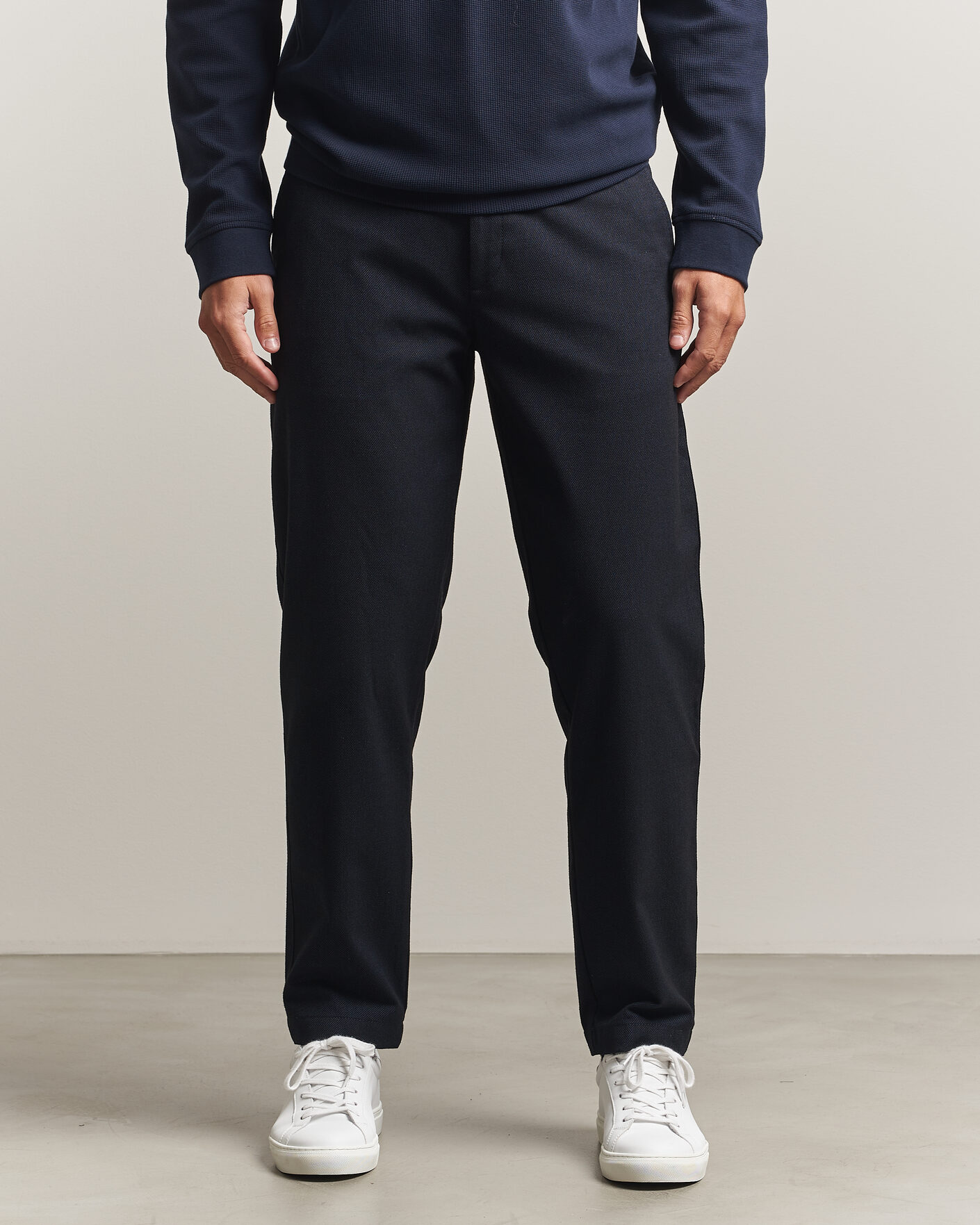 Herren | Hosen | BOSS ORANGE | Tapered Fit Drawstring Chino Dark Blue