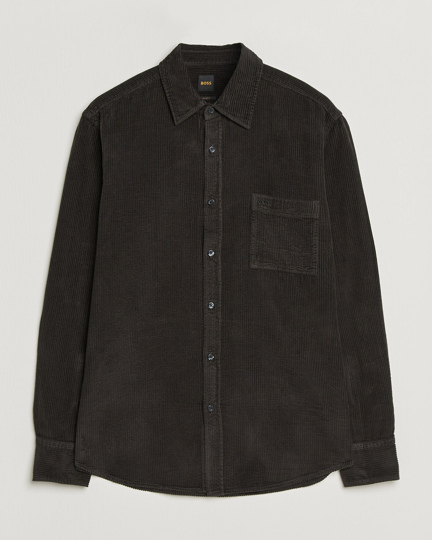 Herren | Hemden | BOSS ORANGE | Relegant Corduroy Shirt Black
