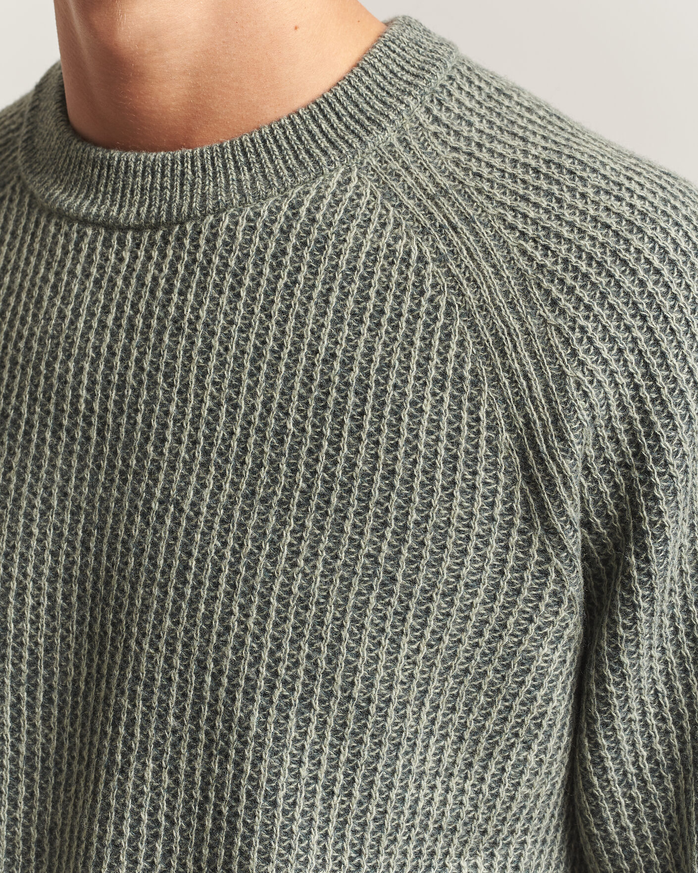 Herren | Pullover | BOSS ORANGE | Kepler Wool Knitted Sweater Open Green