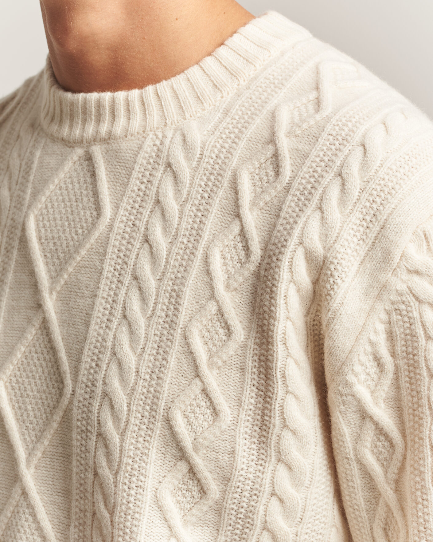 Herren | Pullover | BOSS ORANGE | Atreccio Wool Structured Knitted Sweater Open White