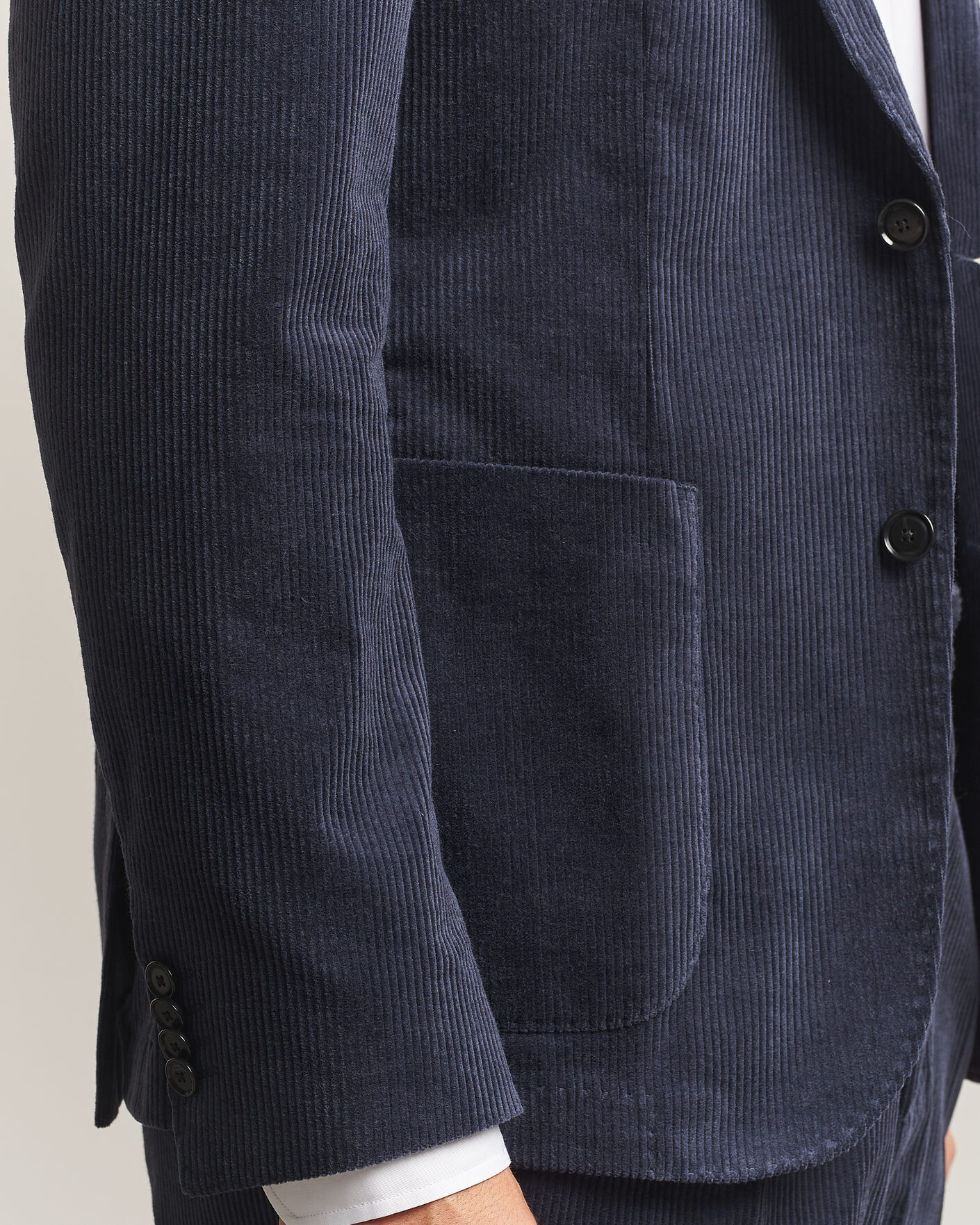 Herren | Sakkos | BOSS BLACK | Hanry Corduroy Suit Blazer Open Blue