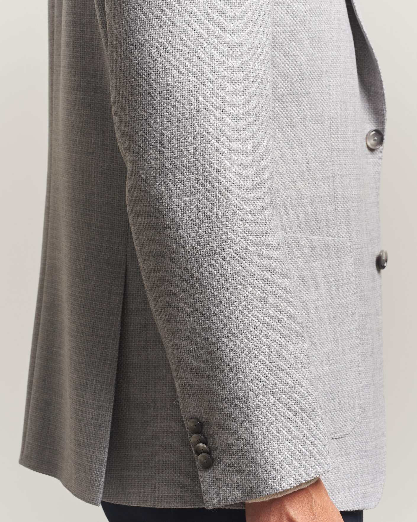 Herren | Sakkos | BOSS BLACK | Hutson Wool Patch Pocket Blazer Light Grey