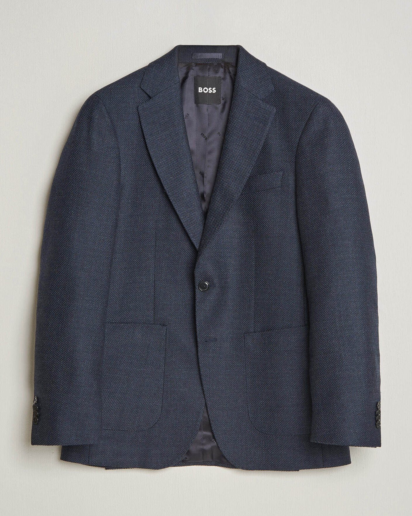 Herren | Sakkos | BOSS BLACK | Hutson Wool Patch Pocket Blazer Dark Blue