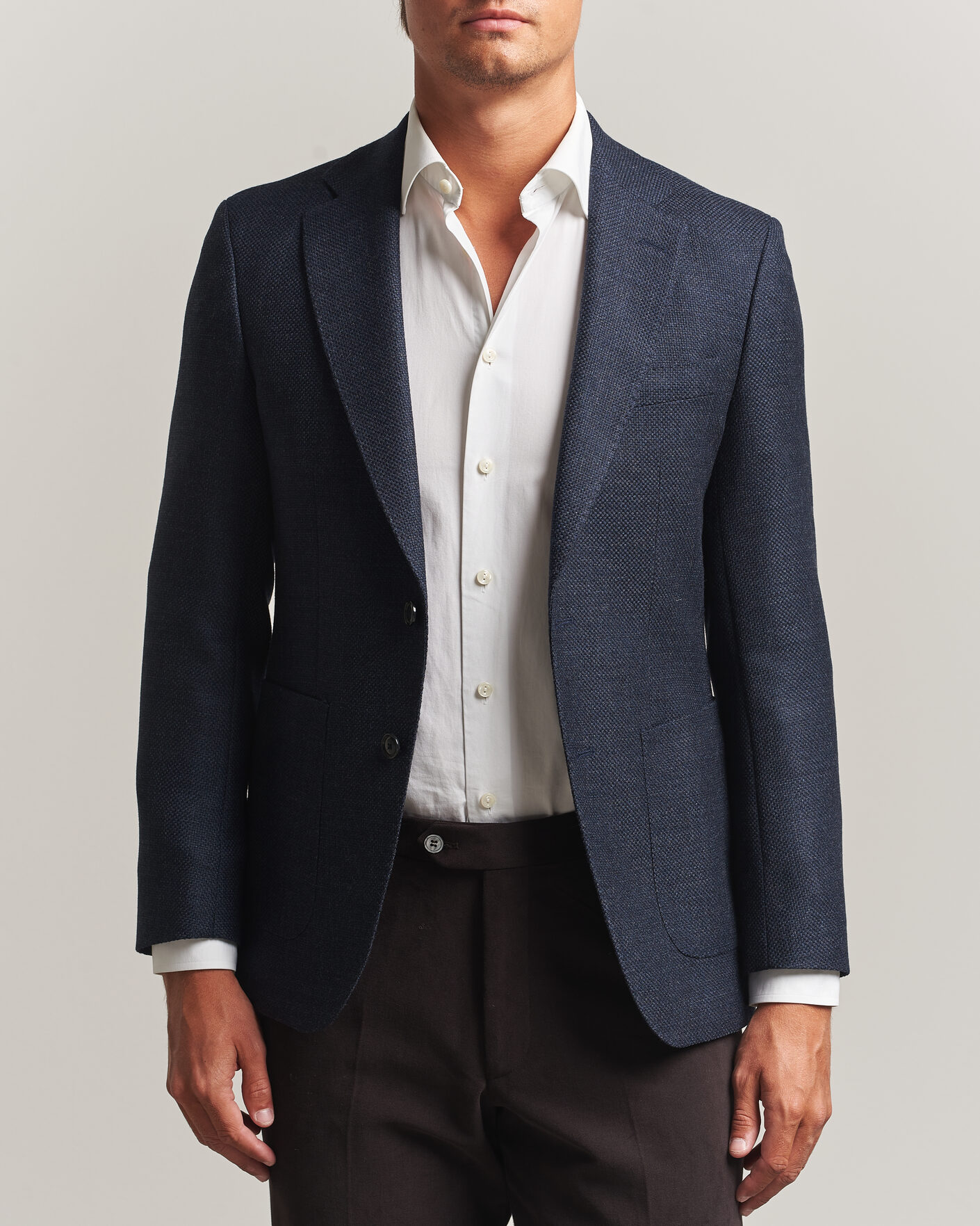 Herren | Sakkos | BOSS BLACK | Hutson Wool Patch Pocket Blazer Dark Blue