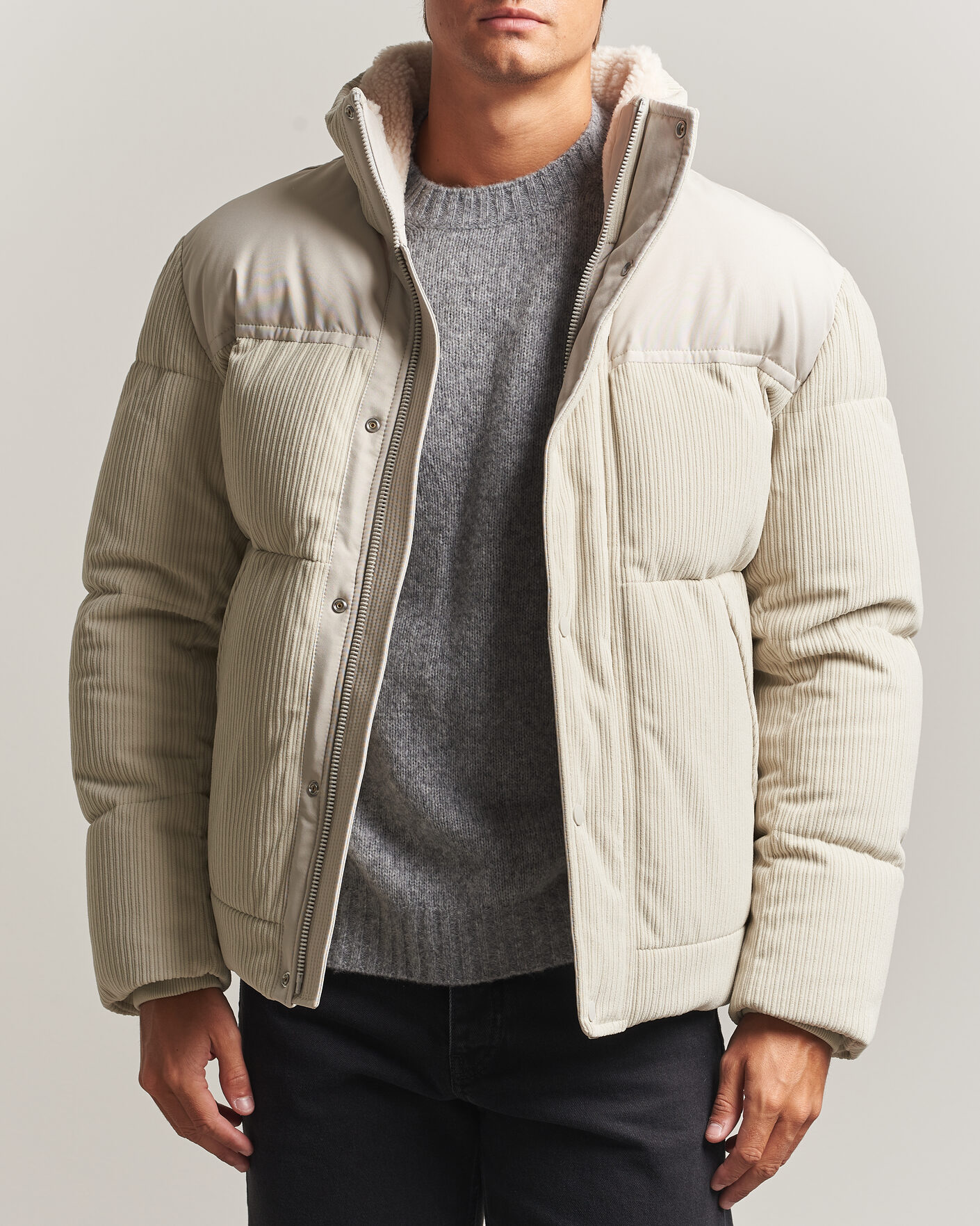 Herren | Jacken | BOSS ORANGE | Ocord Corduroy Jacket Light Beige