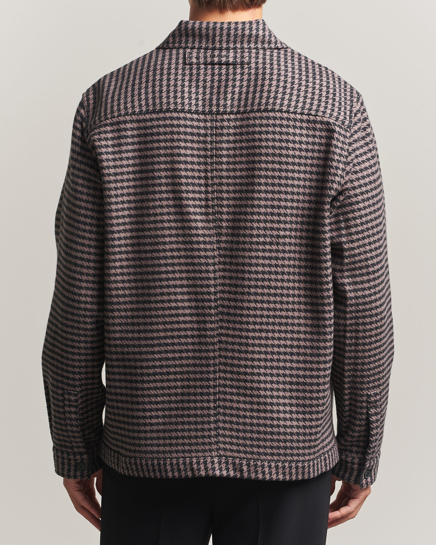 Herren | Hemden | HUGO | Eniri Houndstooth Overshirt Copper Brown