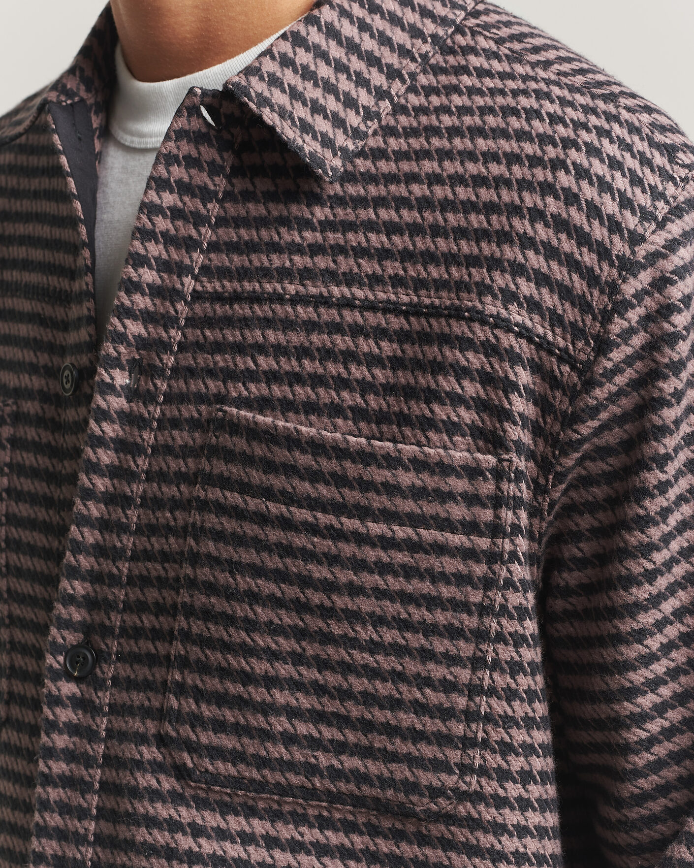 Herren | Hemden | HUGO | Eniri Houndstooth Overshirt Copper Brown