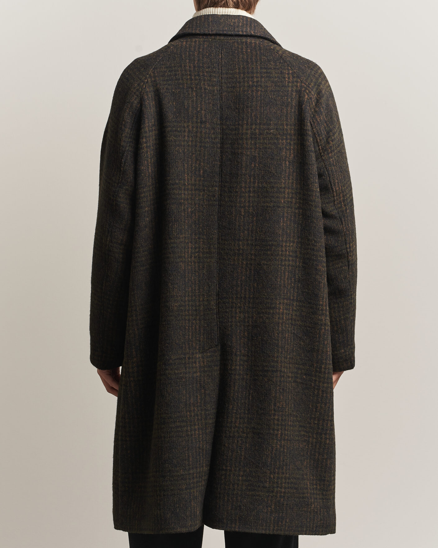 Herren | Jacken | BOSS CAMEL | Cohn Wool Checked Coat Open Green