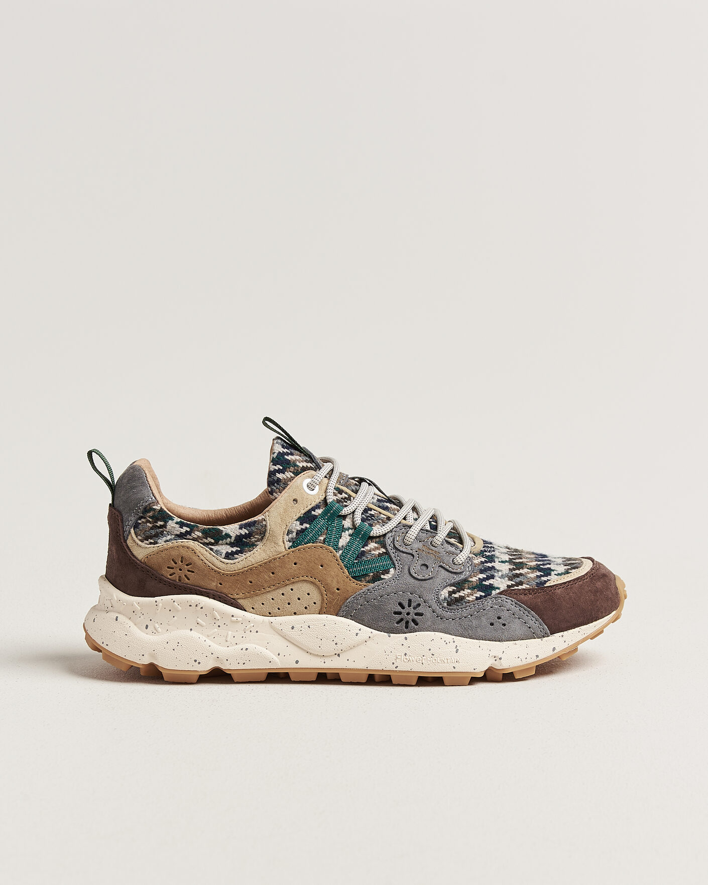 Herren | Sneaker | Flower Mountain | Yamano 3 Suede/Houndstooth Sneaker Multi