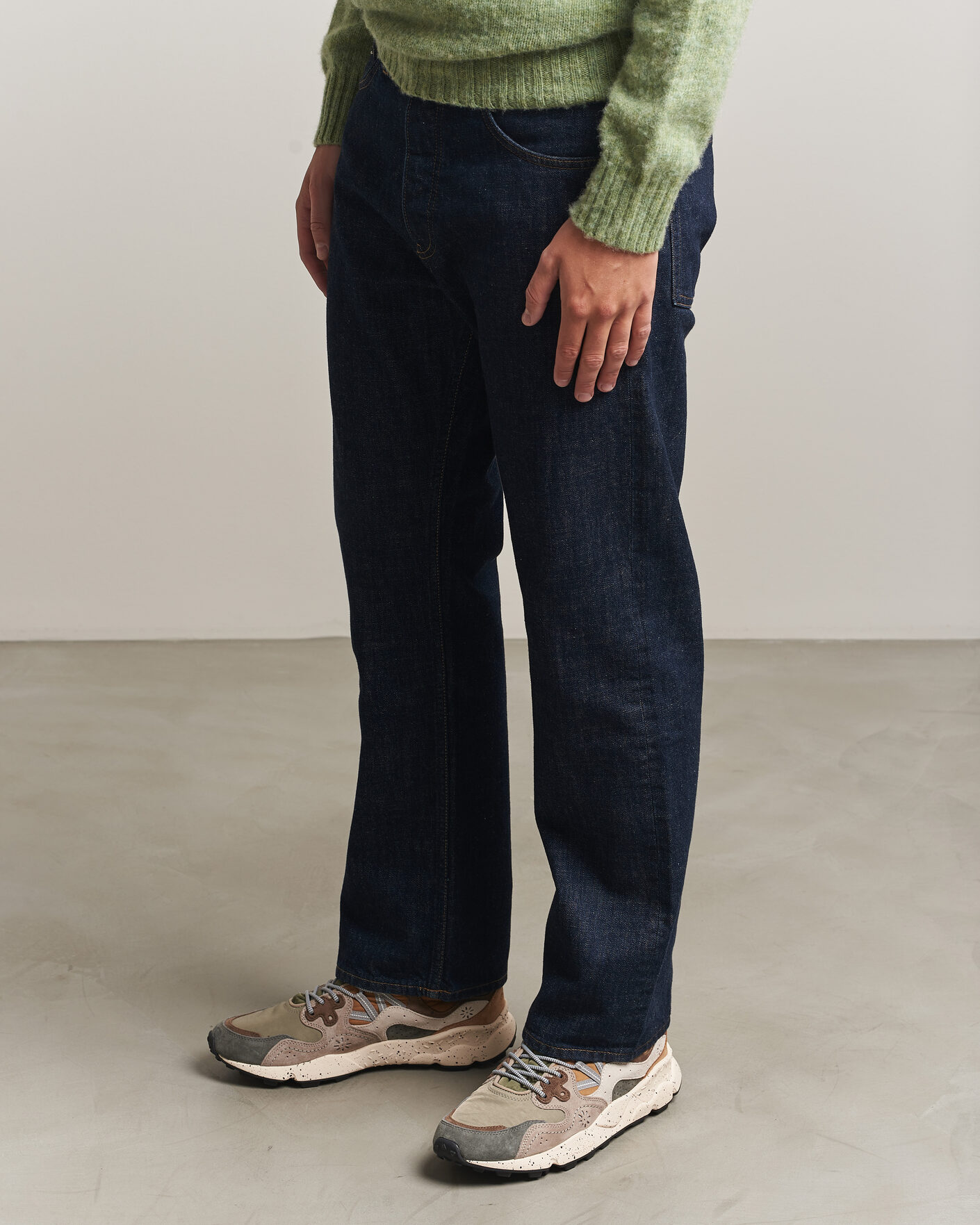 Herren | Sneaker | Flower Mountain | Yamano 3 Suede/Nylon Sneaker Grey/Onion