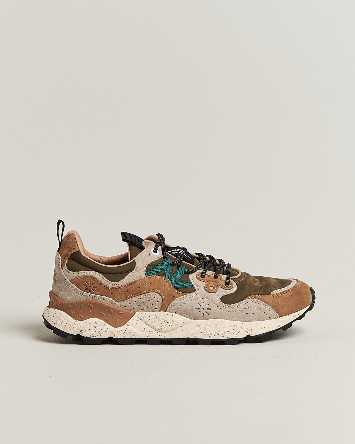 Herren | Sneaker | Flower Mountain | Yamano 3 Suede/Nylon Sneaker Cream/Brown