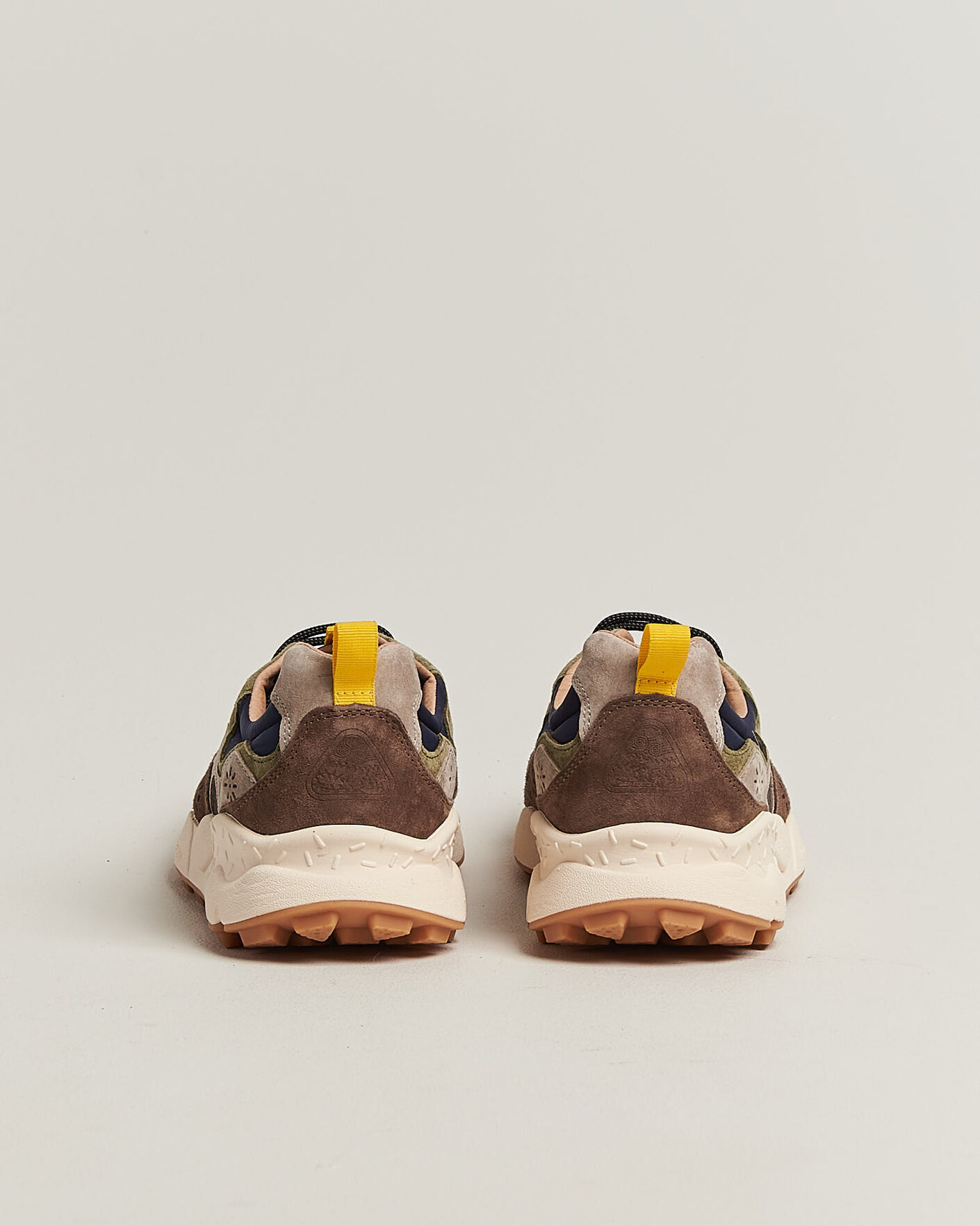 Herren | Sneaker | Flower Mountain | Yamano 3 Suede/Nylon Sneaker Dark Grey/Brown