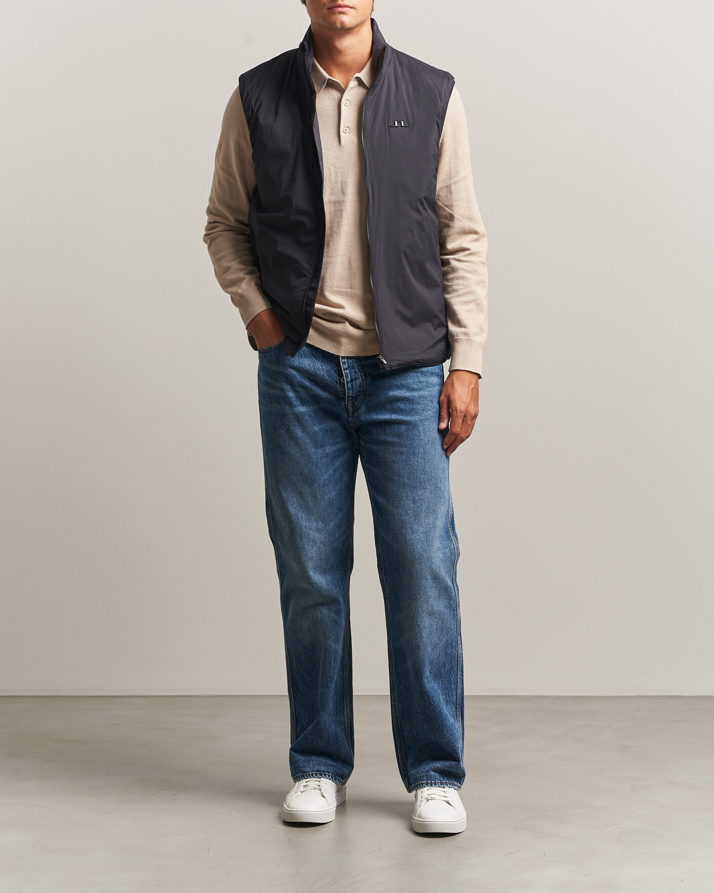 Herren | Westen | J.Lindeberg | Clinton Padded Vest Black